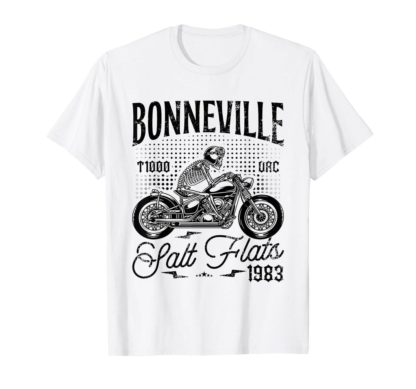 Bonneville Salt Flats Motorcycle T-Shirt - Custom Art Print Men Women - T-Shirt, Sweatshirt, Hoodie