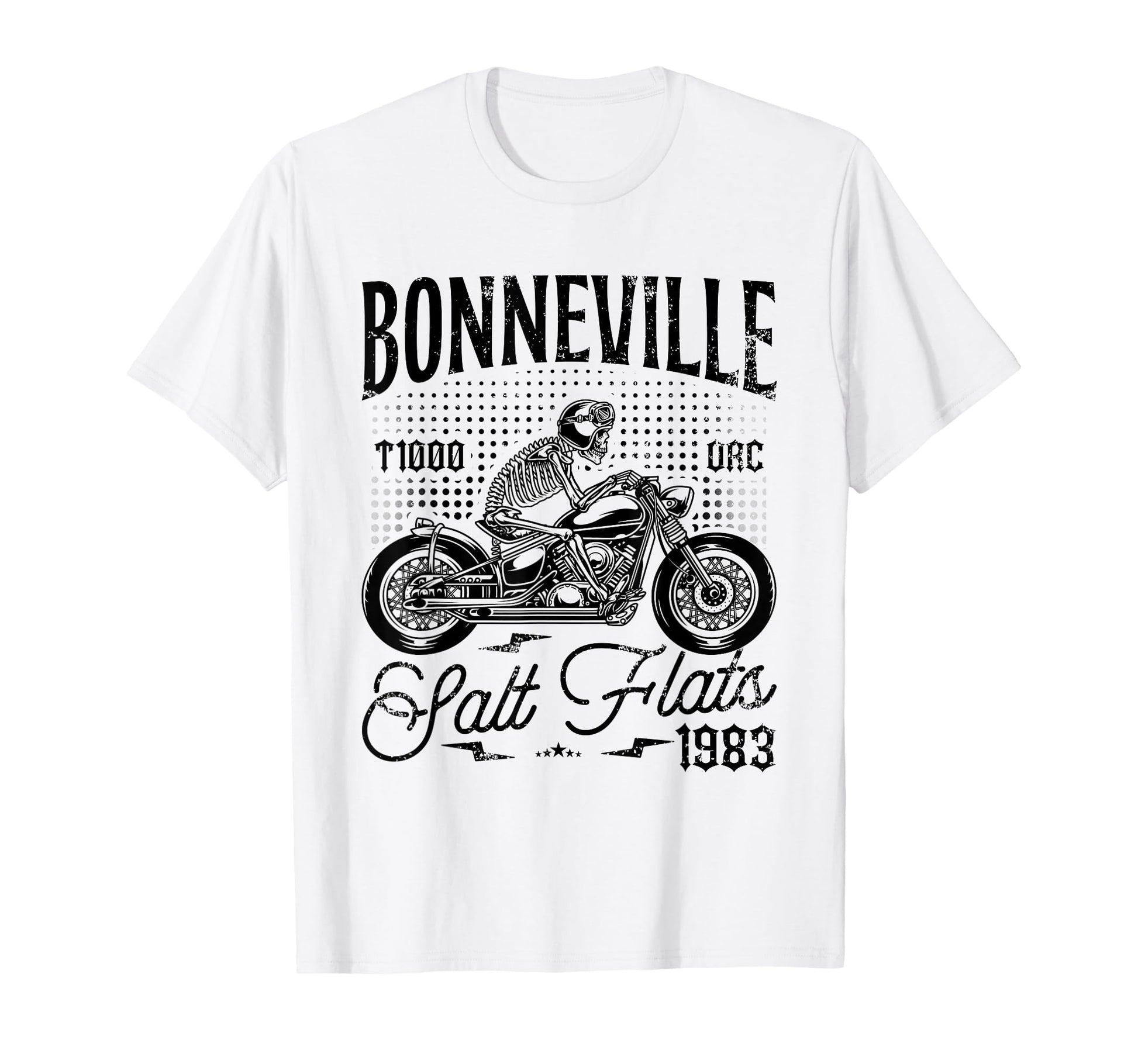 Bonneville Salt Flats Motorcycle T-Shirt - Custom Art Print Men Women - T-Shirt, Sweatshirt, Hoodie