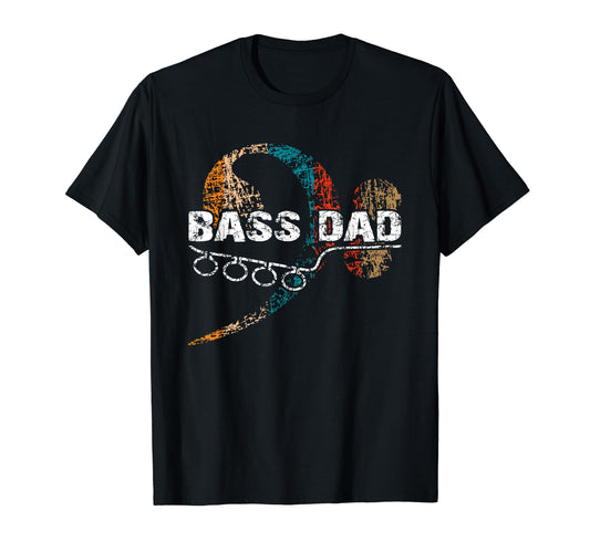 Bassdad Dad Plays Bass Bass Guitar T-Shirt - Minimalist Print Unisex - T-Shirt, Sweatshirt, Hoodie