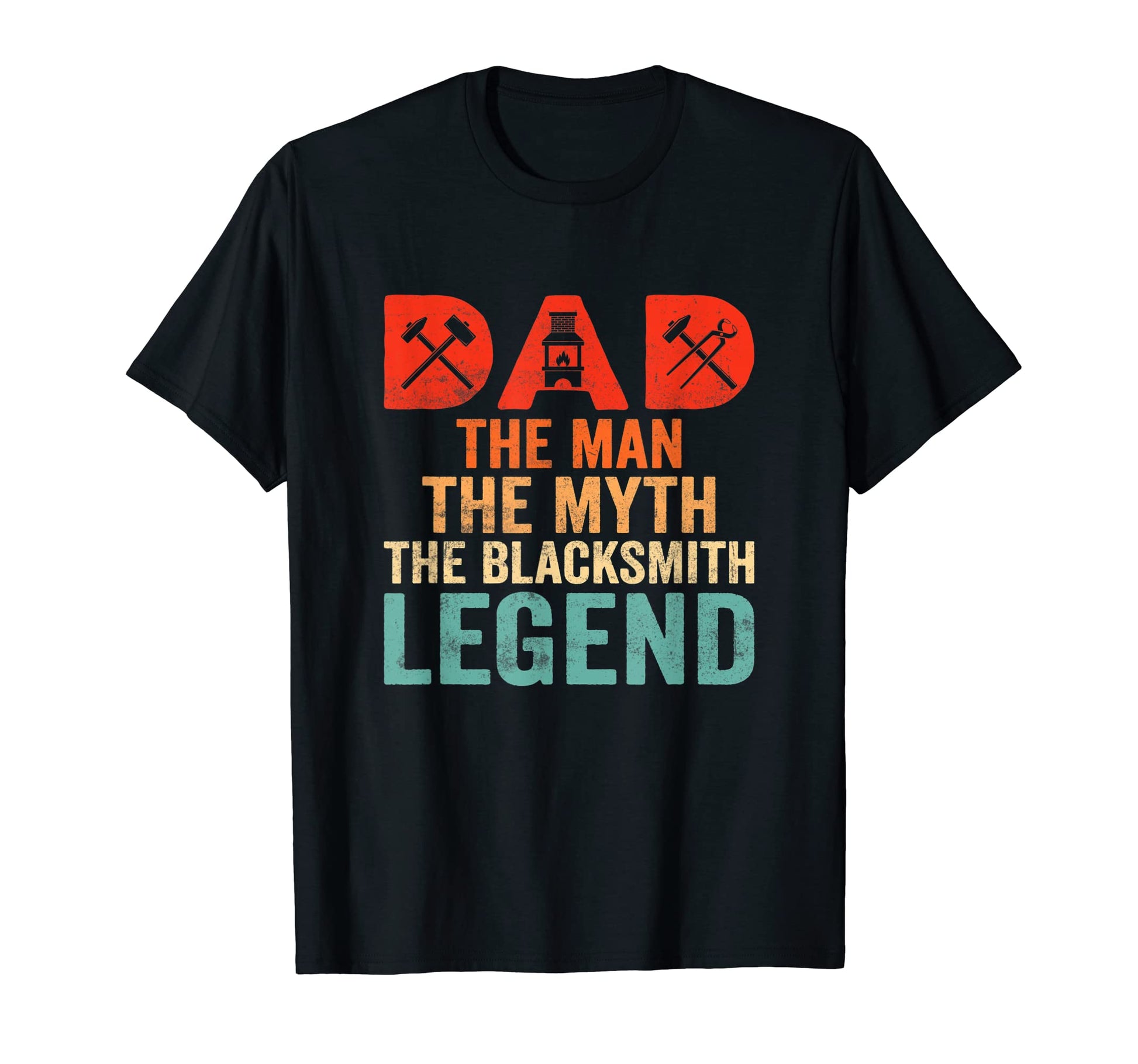 Dad Myth Blacksmith Legend Farrier T-Shirt - Unique Graphic Men Women - T-Shirt, Sweatshirt, Hoodie