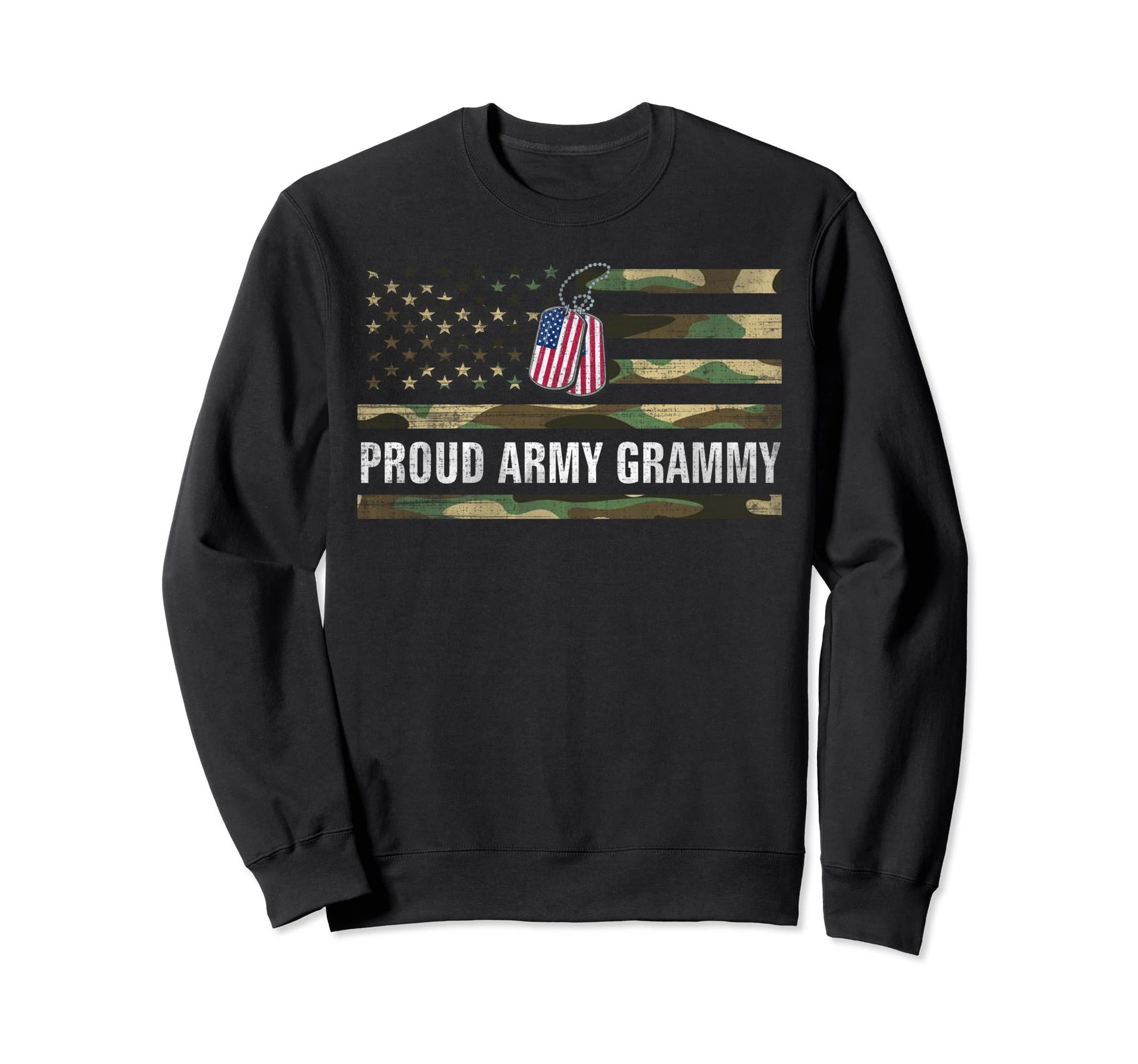 American Flag Proud Army Grammy Sweatshirt - Custom Art Print Unisex - T-Shirt, Sweatshirt, Hoodie