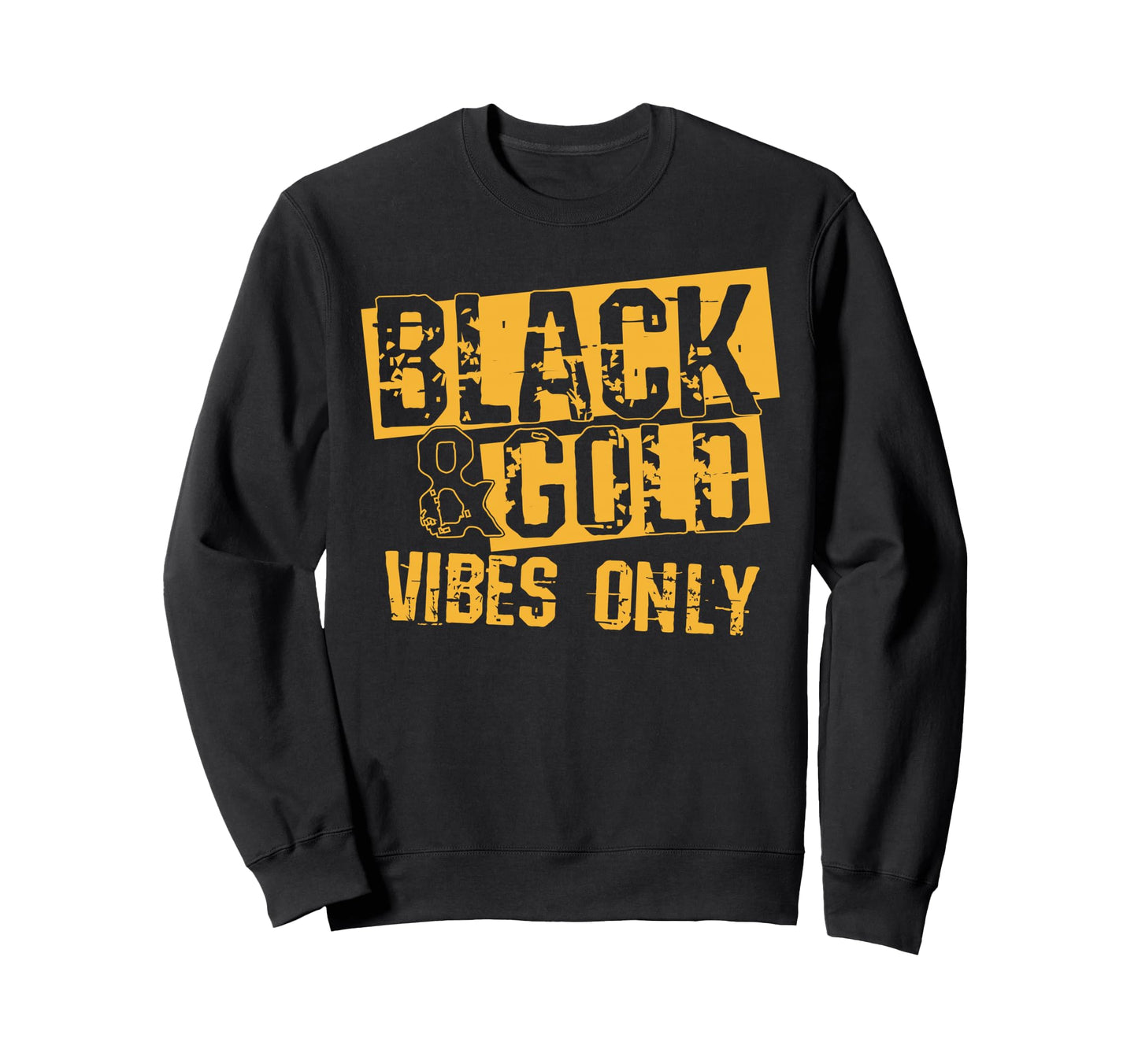 Black Gold Game Day Group High Sweatshirt - Streetwear Style for Adults - T-Shirt, Sweatshirt, Hoodie