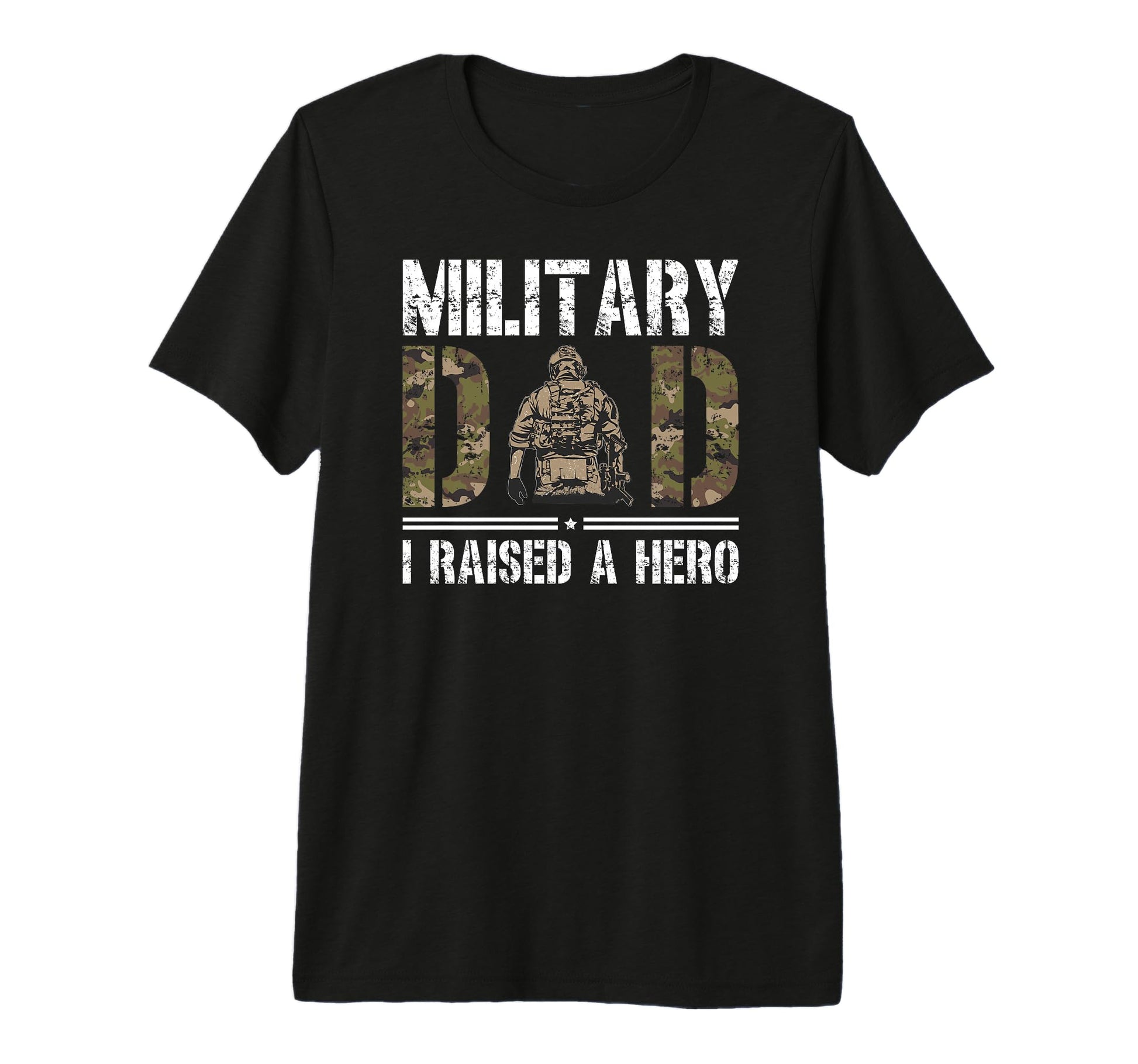 Mens Military Dad I Raised Hero T-Shirt - Trendy Graphic for Adults - T-Shirt, Sweatshirt, Hoodie