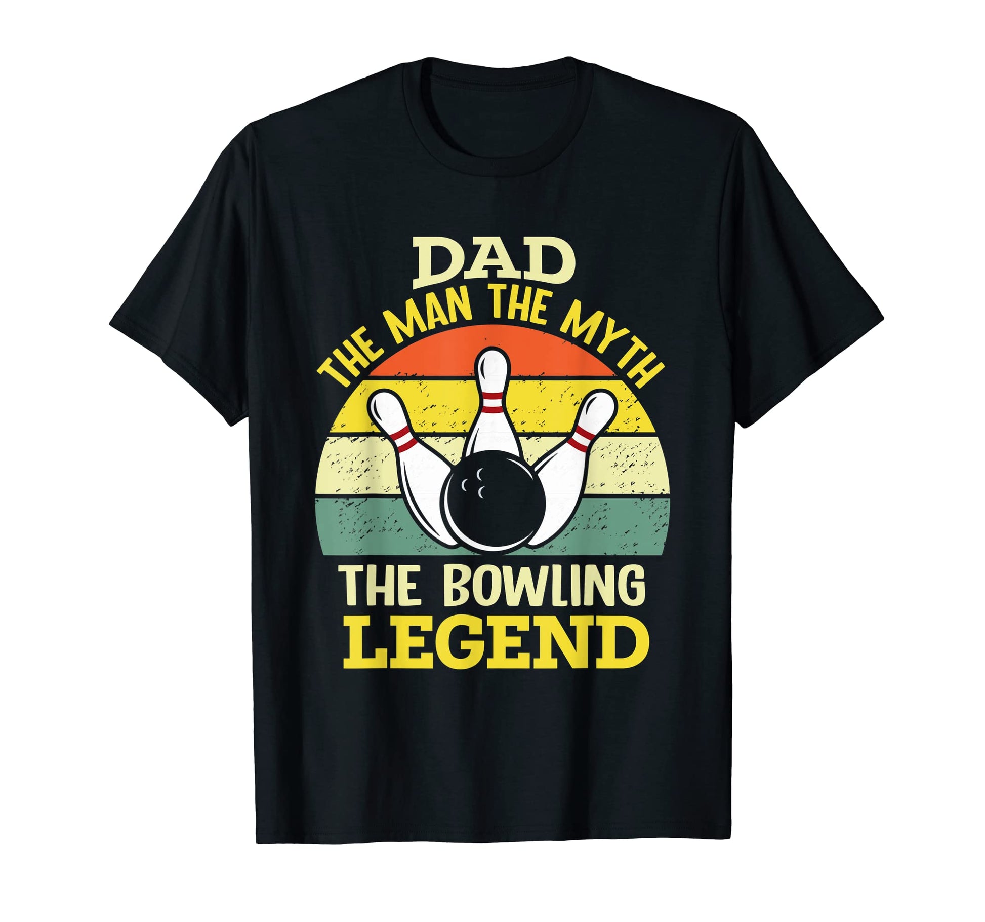 Mens Funny Bowling Dad Myth Bowling T-Shirt - Graphic Print for Adults - T-Shirt, Sweatshirt, Hoodie