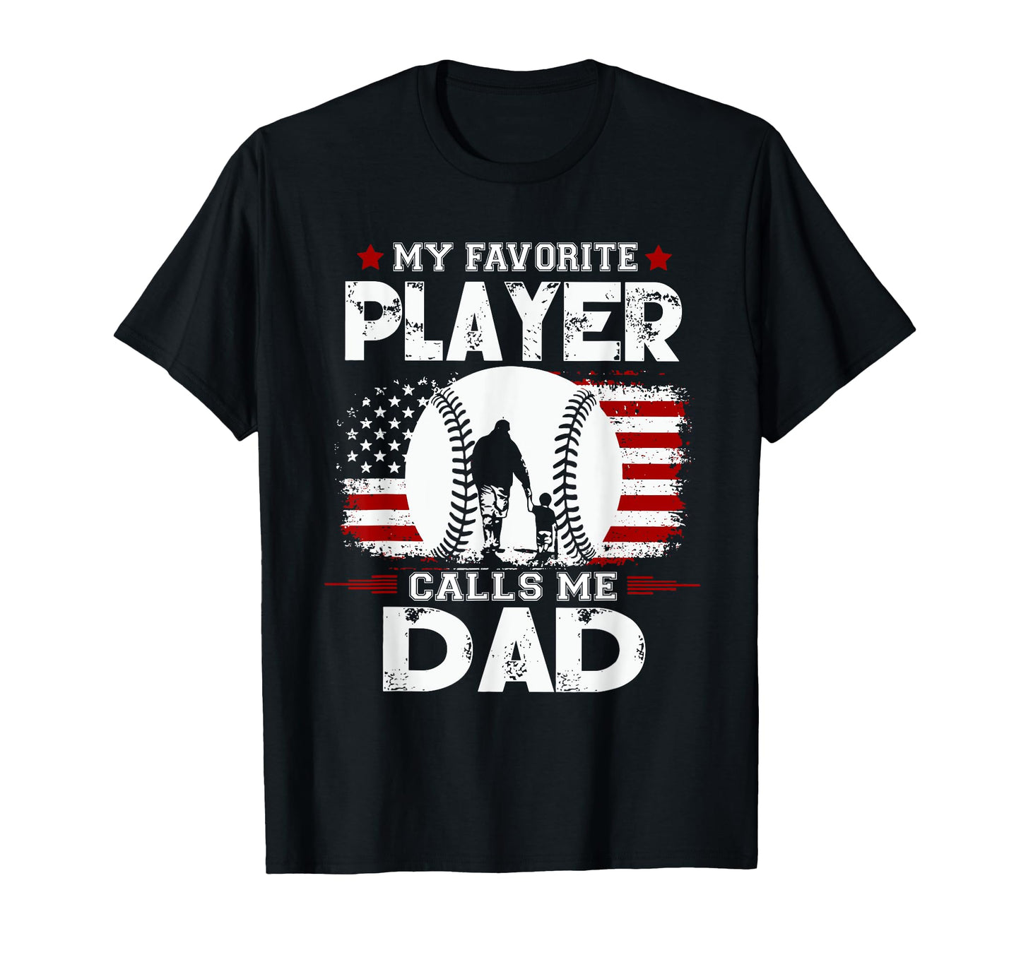 My Favorite Baseball Player Calls Me Dad T-Shirt - Aesthetic Graphic Unisex - T-Shirt, Sweatshirt, Hoodie