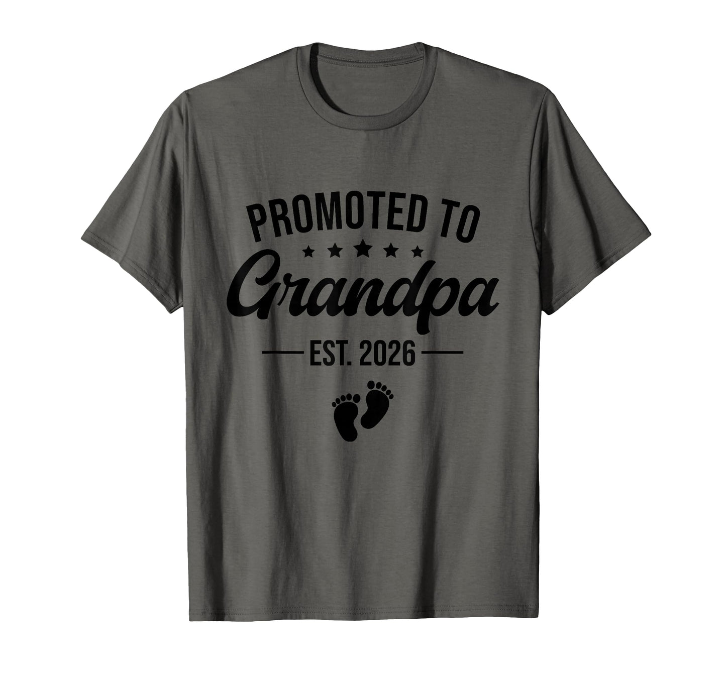 Promoted To Grandpa Est 2026 New T-Shirt - Fun Novelty Design for Adults - T-Shirt, Sweatshirt, Hoodie