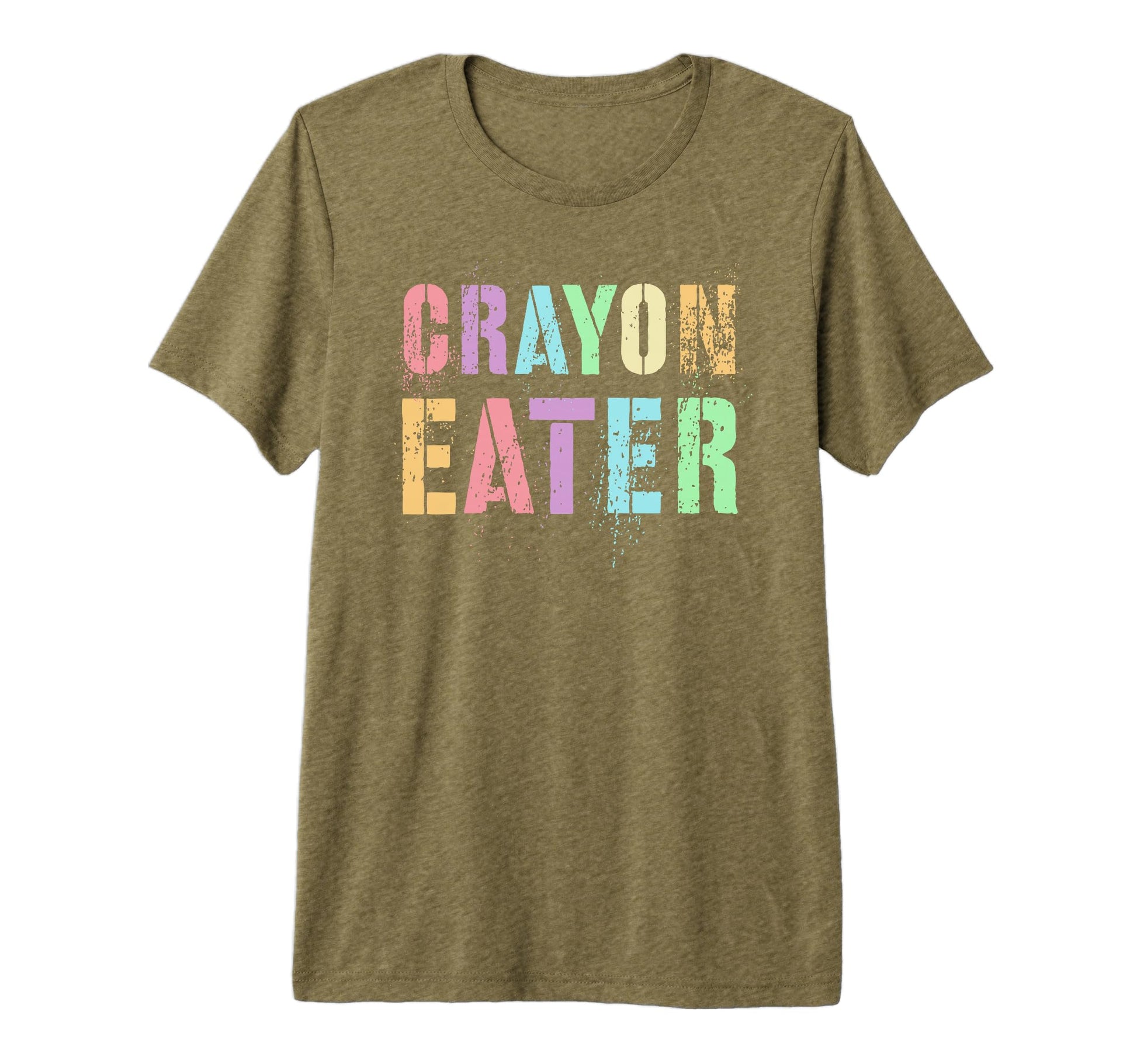 Funny Proud Crayon Eater Military T-Shirt - Minimalist Print Men Women - T-Shirt, Sweatshirt, Hoodie