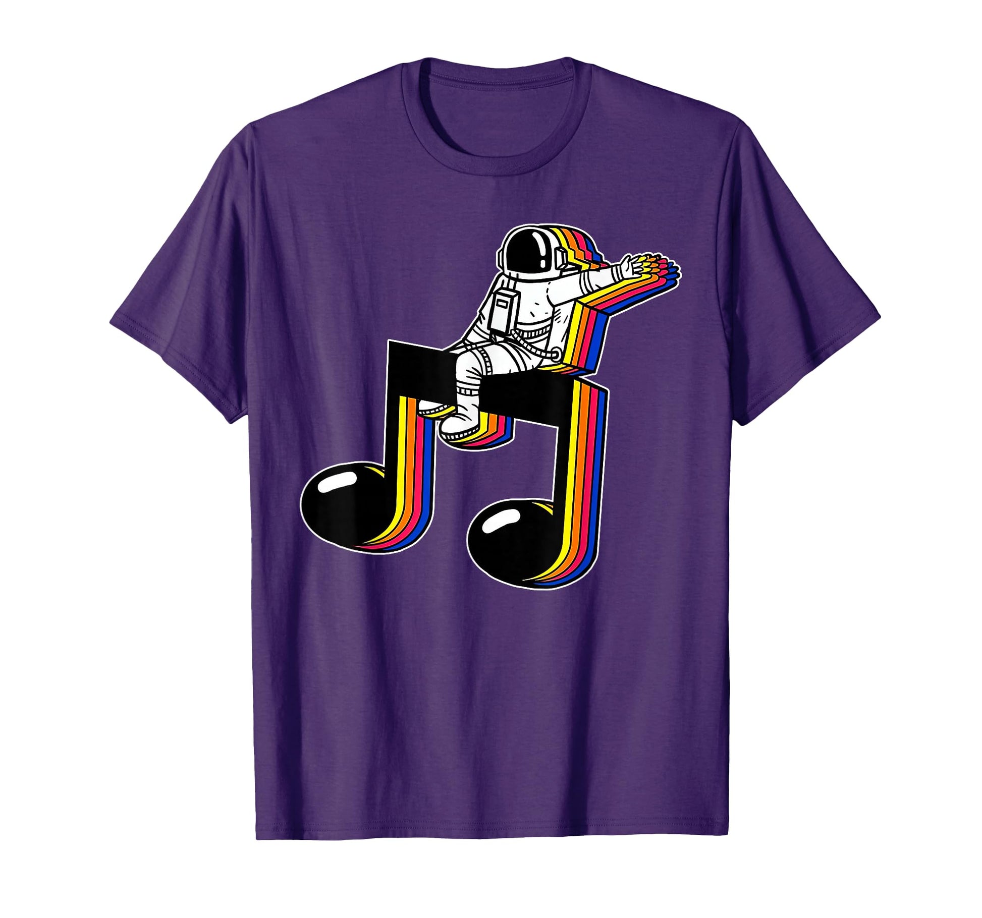 Astronaut Music Note Space Teacher Music T-Shirt - Graphic Print Men Women - T-Shirt, Sweatshirt, Hoodie