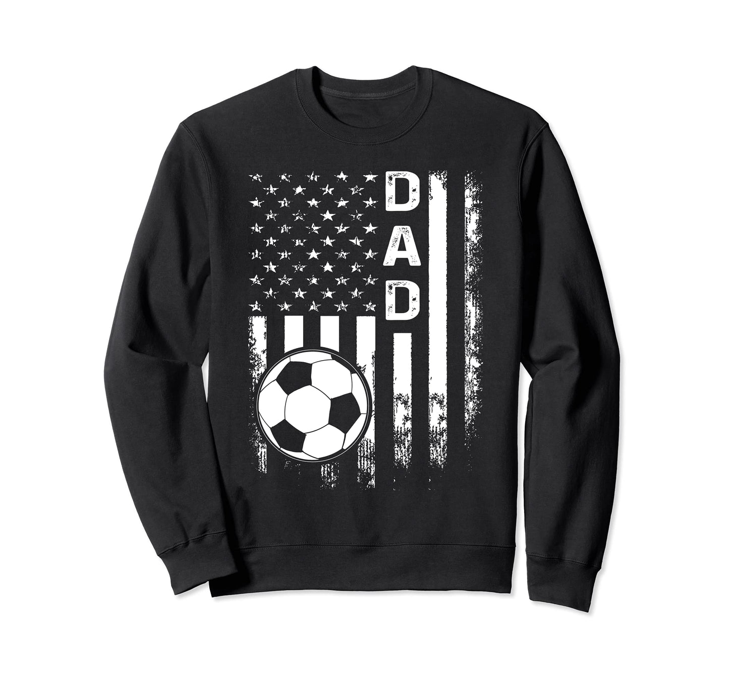 Soccer Dad American Flag Sweatshirt - Custom Art Print Unisex - T-Shirt, Sweatshirt, Hoodie