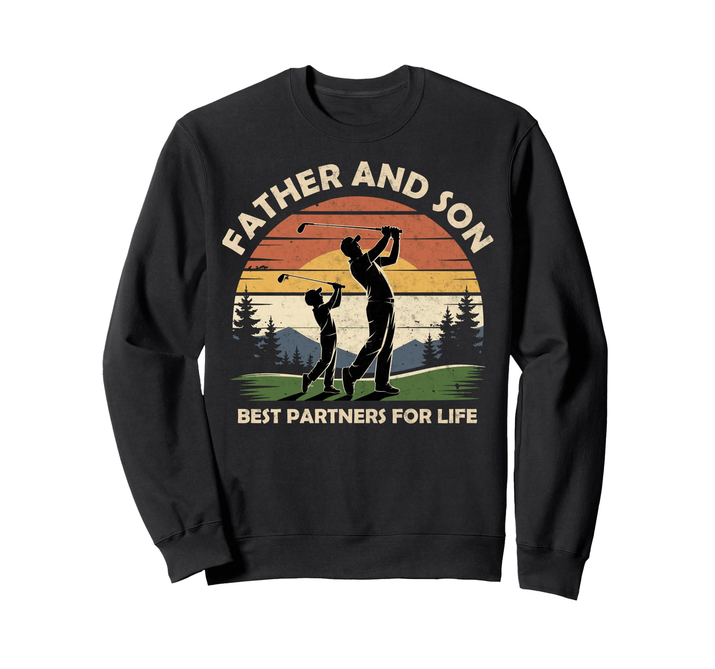Father Son Best Partners Life Golf Sweatshirt - Novelty Apparel Unisex - T-Shirt, Sweatshirt, Hoodie