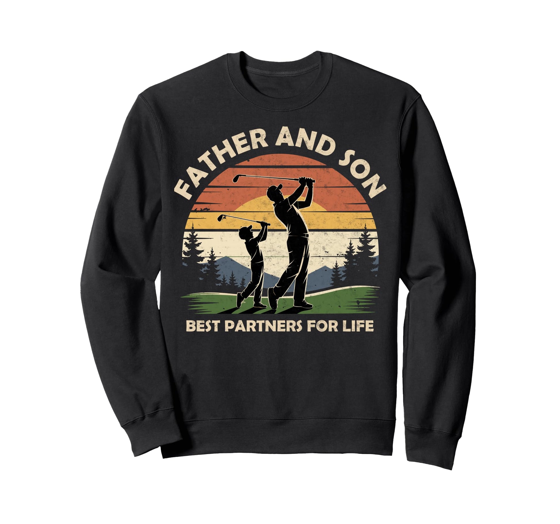 Father Son Best Partners Life Golf Sweatshirt - Novelty Apparel Unisex - T-Shirt, Sweatshirt, Hoodie