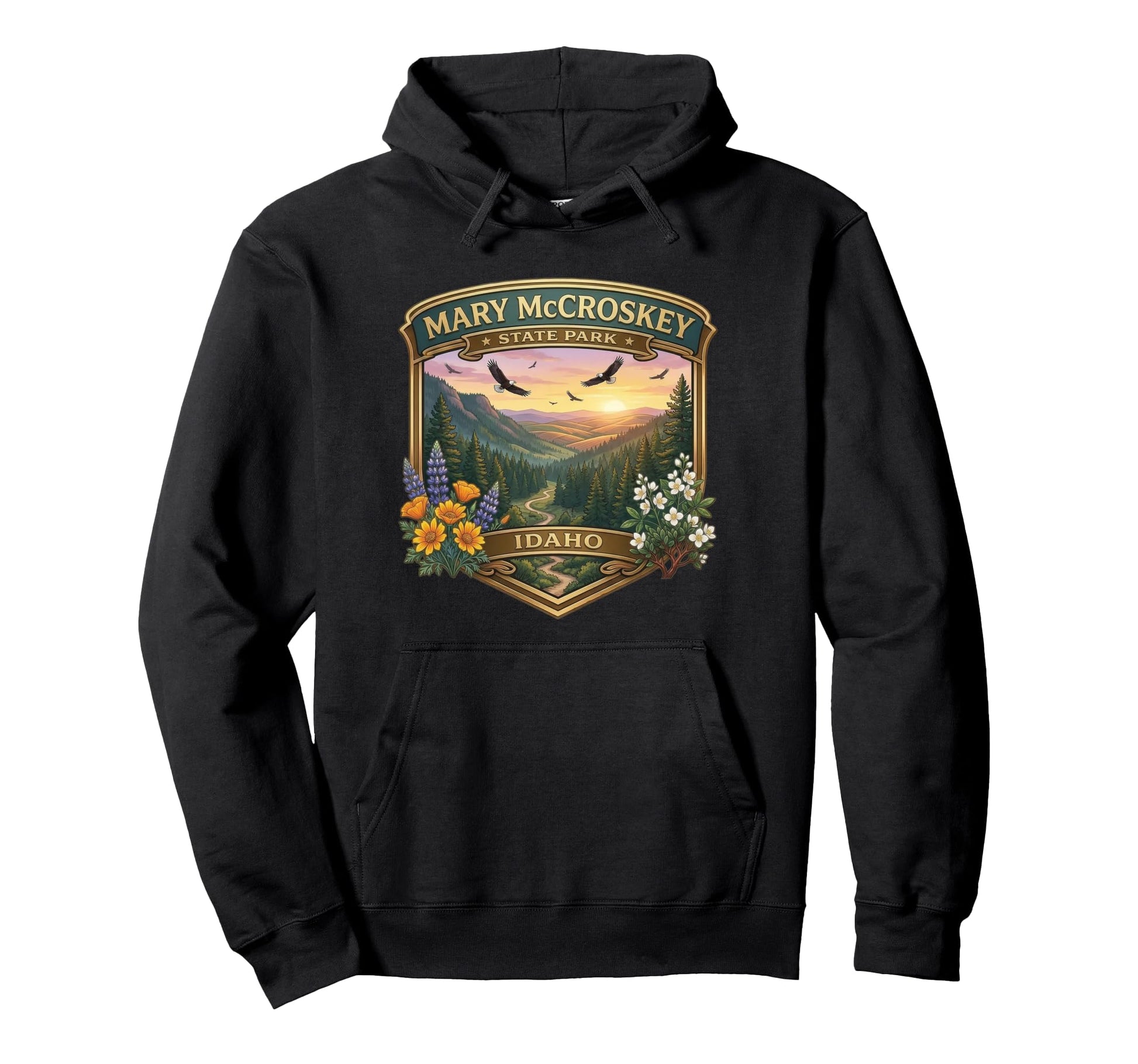 Mccroskey State Park Idaho Novelty Souvenir Hoodie - Trendy Graphic Unisex - T-Shirt, Sweatshirt, Hoodie