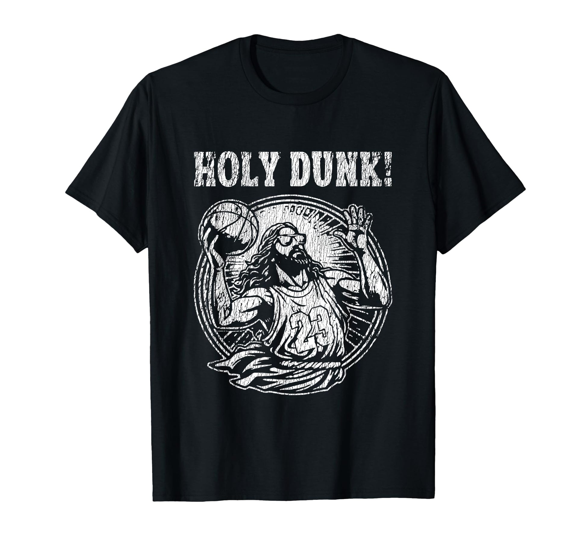 Jesus Funny Basketball Jesus T-Shirt - Fun Novelty Design Men Women - T-Shirt, Sweatshirt, Hoodie