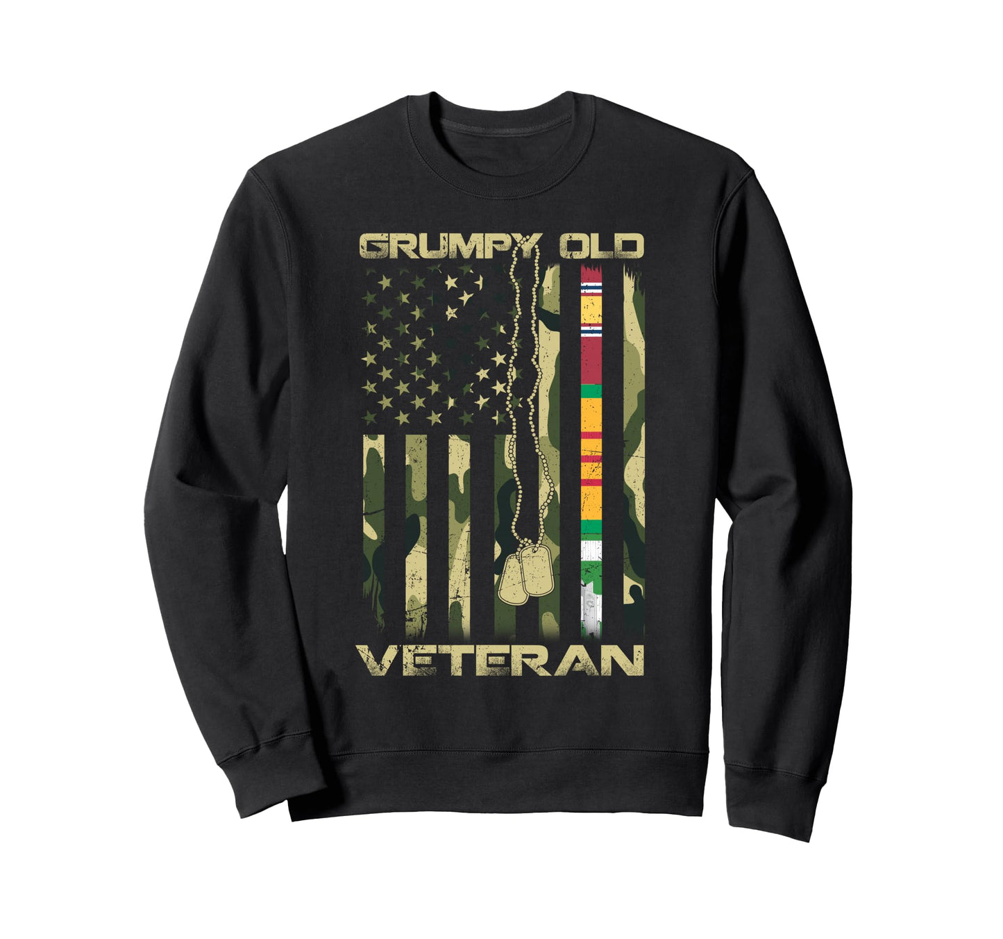 Patriotic Grumpy Old Vietnam War Sweatshirt - Minimalist Print for Adults - T-Shirt, Sweatshirt, Hoodie