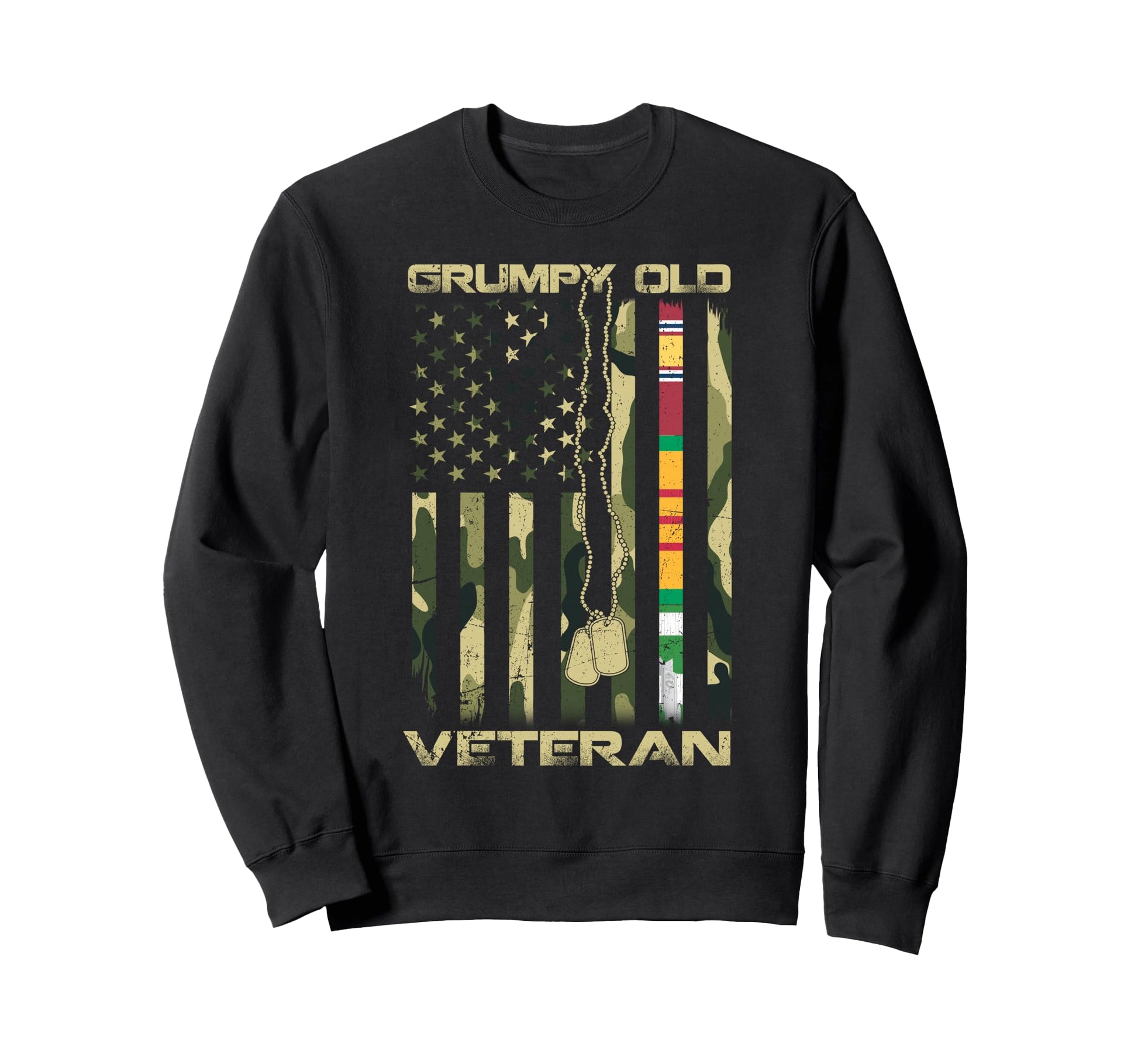Patriotic Grumpy Old Vietnam War Sweatshirt - Minimalist Print for Adults - T-Shirt, Sweatshirt, Hoodie