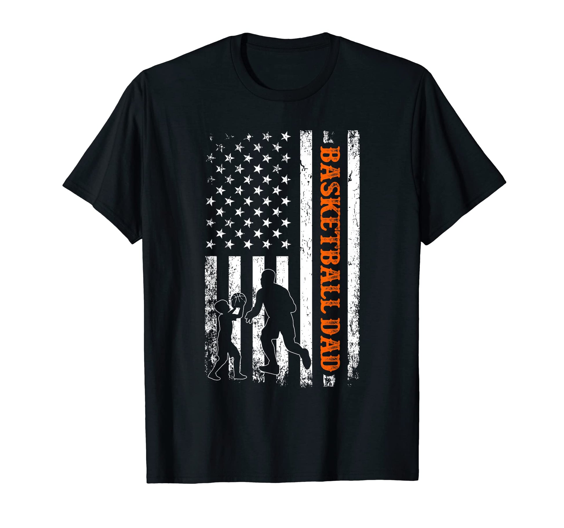 Basketball Dad Usa Flag Basketball T-Shirt - Streetwear Style for Adults - T-Shirt, Sweatshirt, Hoodie