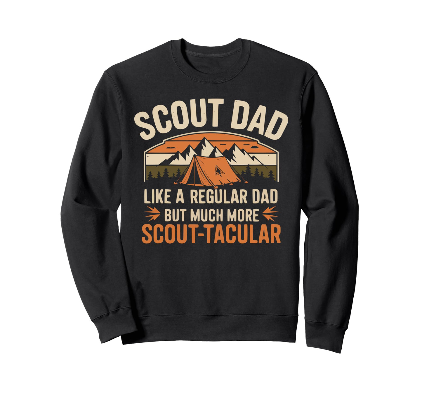 Scout Leader Dad Scouting Campfire Sweatshirt - Custom Art Print Men Women - T-Shirt, Sweatshirt, Hoodie