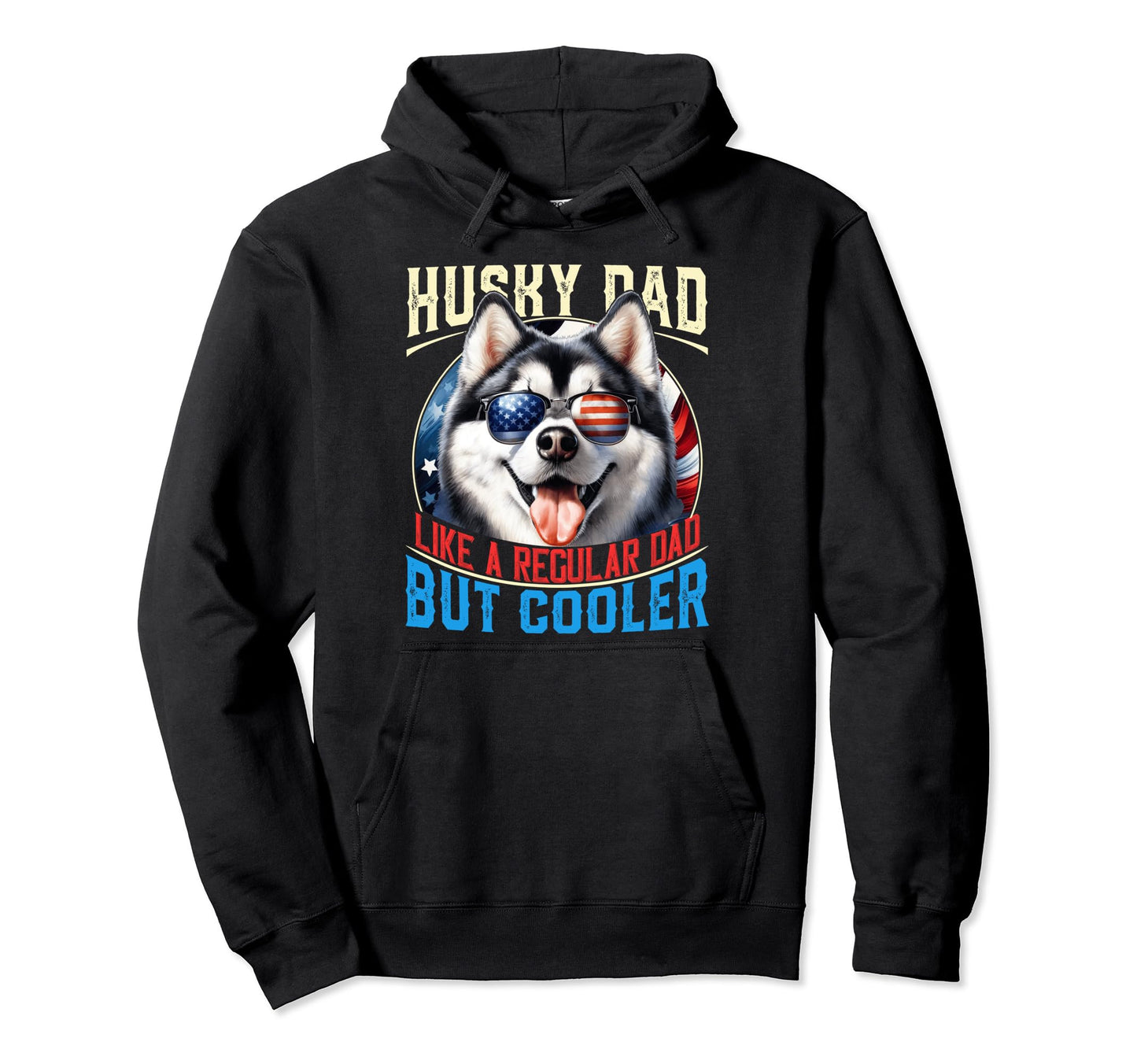 Siberian Husky Dad Like Regular Dad Hoodie - Minimalist Print Men Women - T-Shirt, Sweatshirt, Hoodie