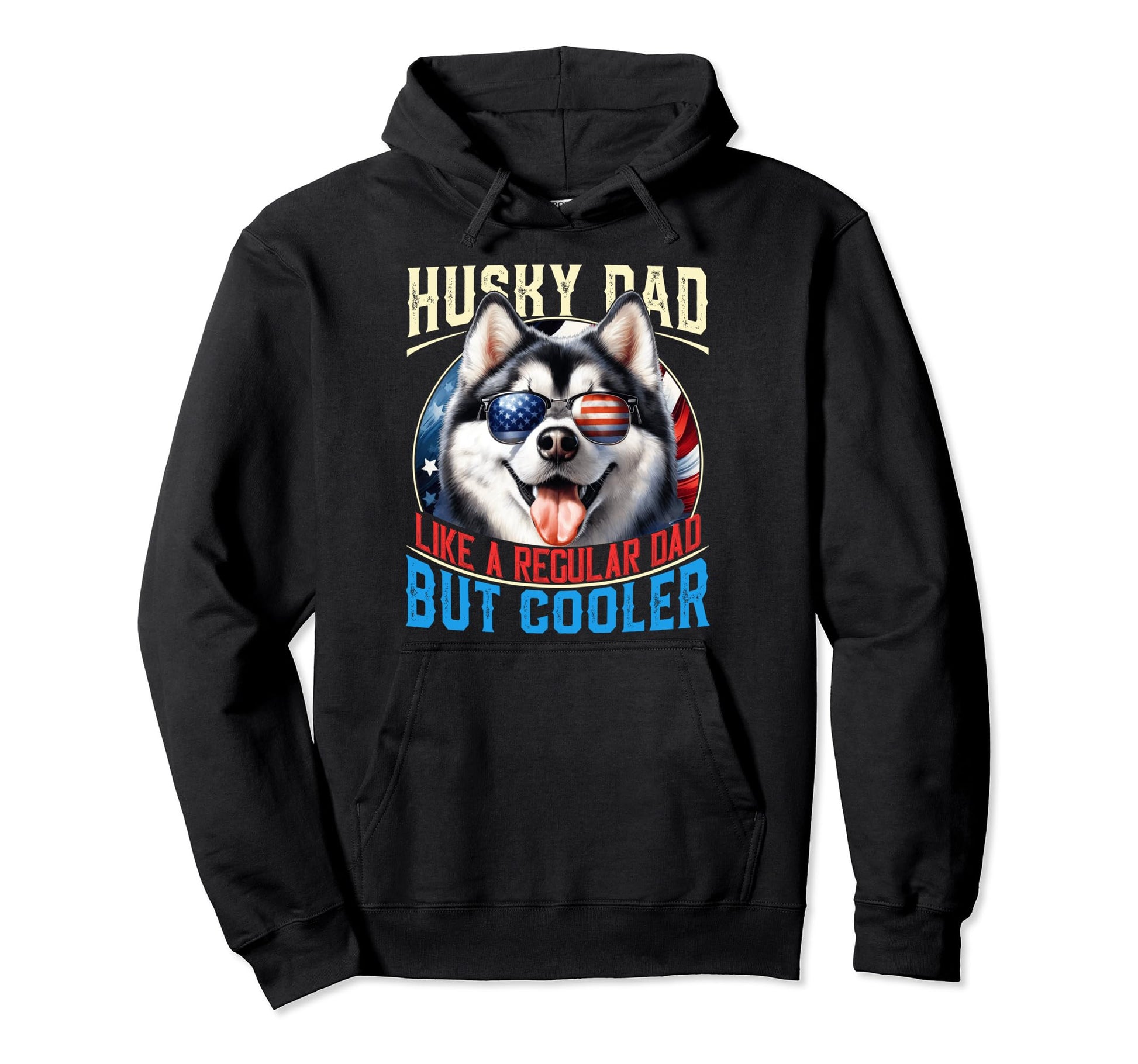 Siberian Husky Dad Like Regular Dad Hoodie - Minimalist Print Men Women - T-Shirt, Sweatshirt, Hoodie