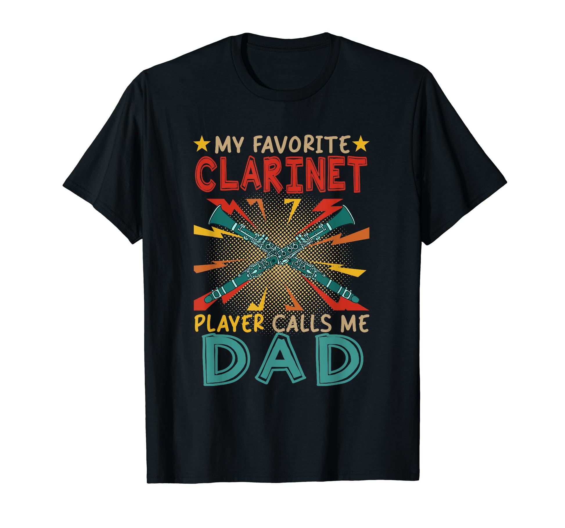 My Favorite Clarinet Player Calls Me Dad T-Shirt - Minimalist Print Unisex - T-Shirt, Sweatshirt, Hoodie