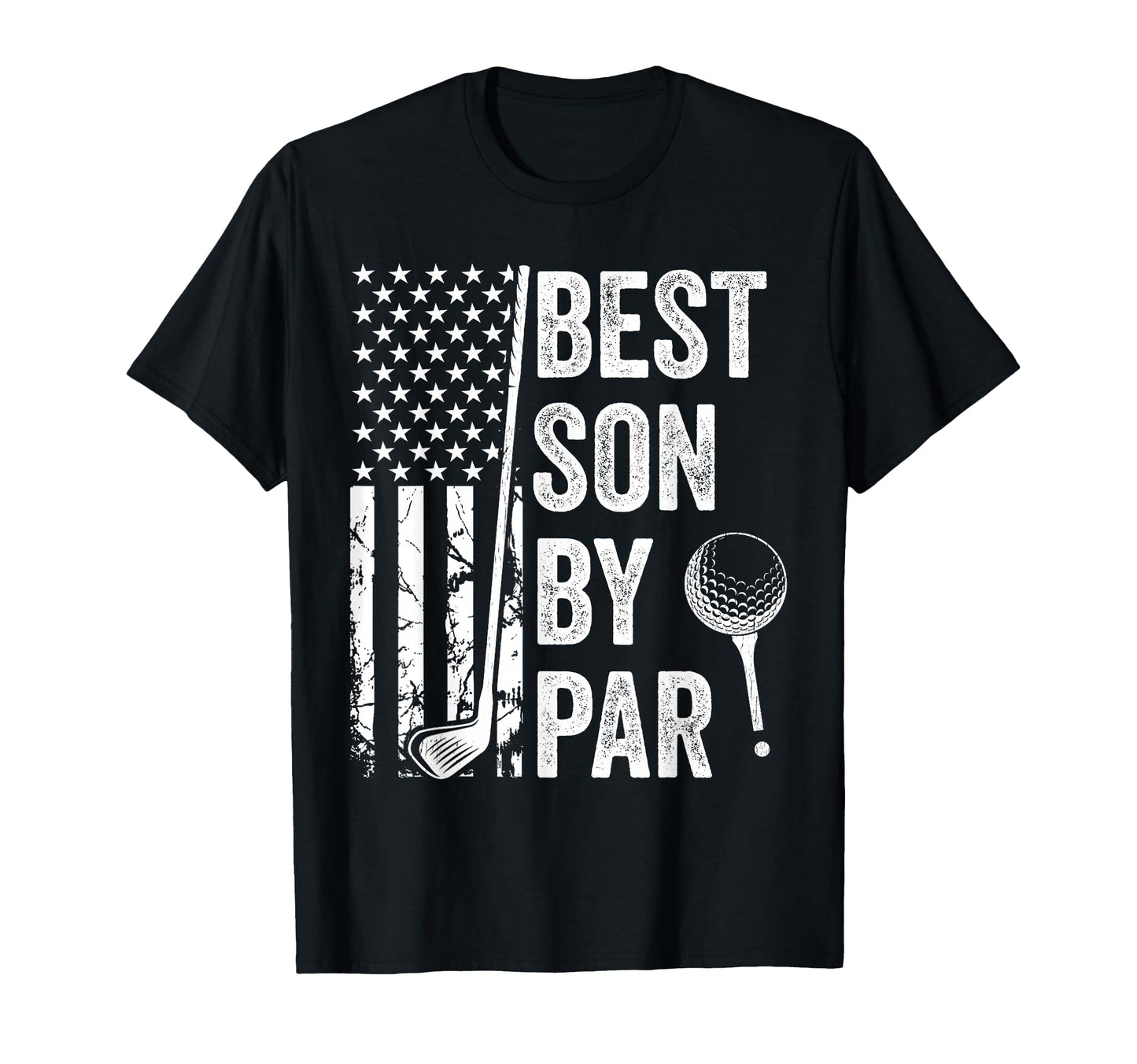 Best Son Par Usa Flag Golf Golfing Son T-Shirt - Trendy Graphic for Adults - T-Shirt, Sweatshirt, Hoodie