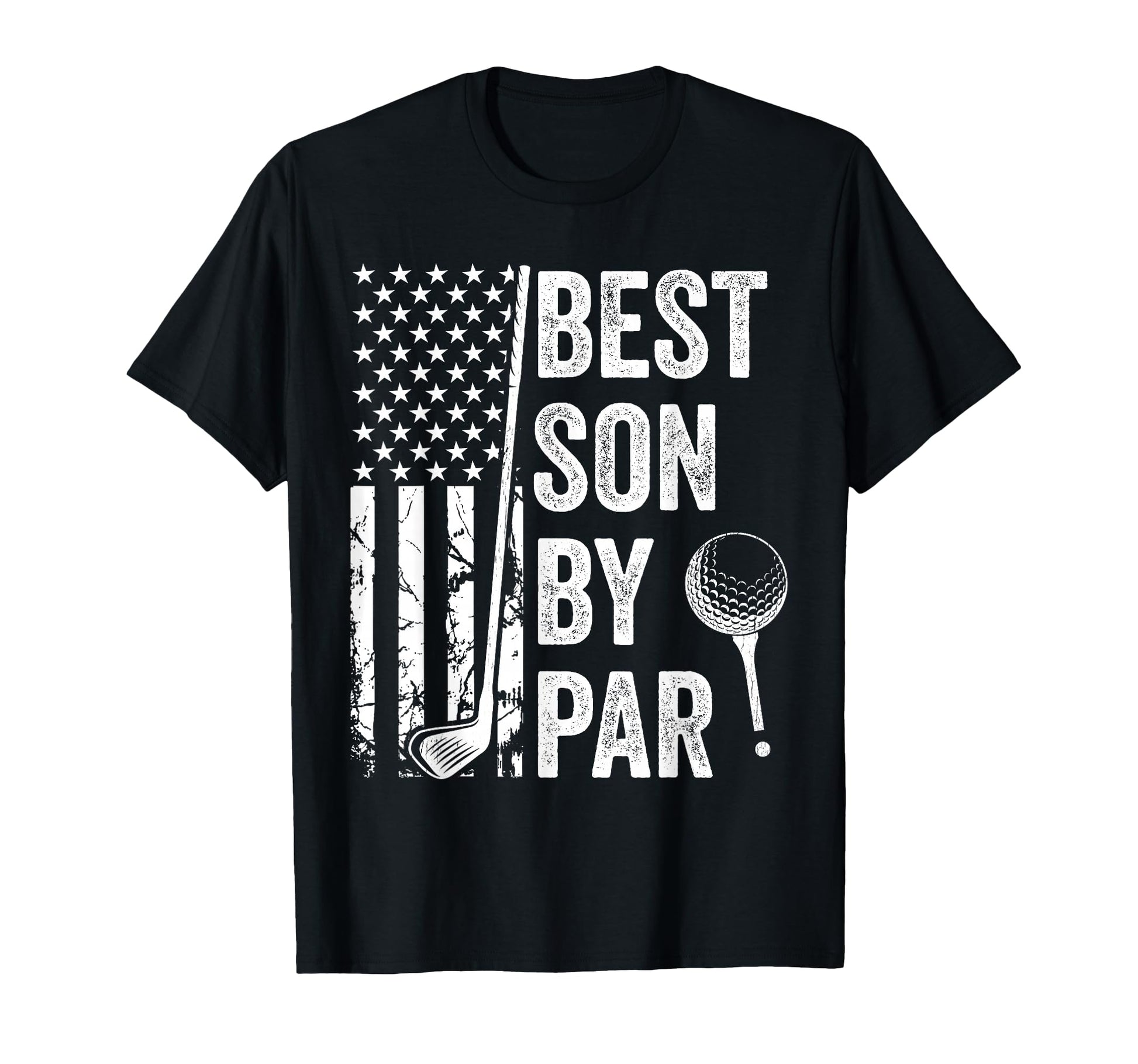 Best Son Par Usa Flag Golf Golfing Son T-Shirt - Trendy Graphic for Adults - T-Shirt, Sweatshirt, Hoodie