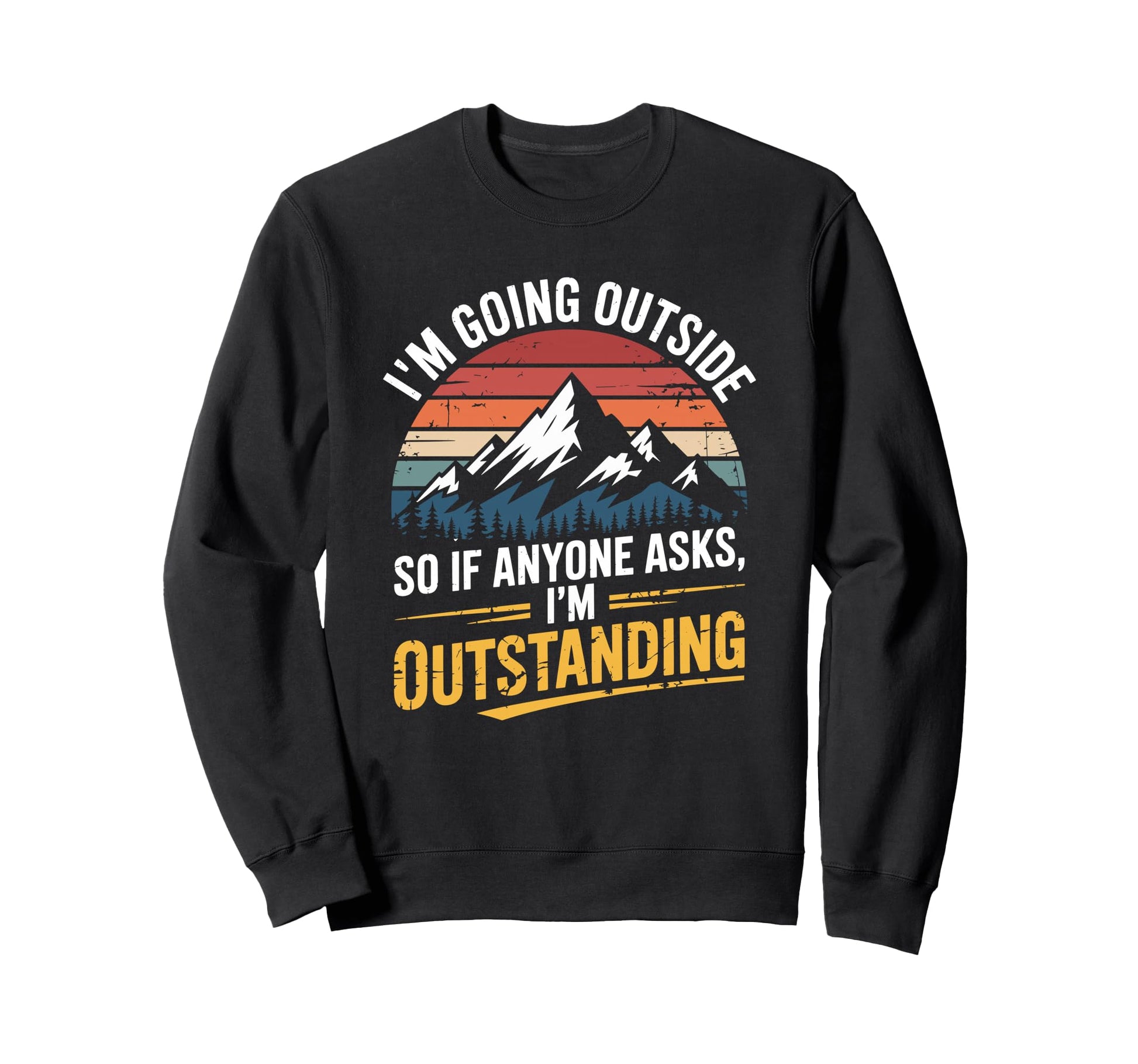 Outdoor Camp Camping Father Camper Sweatshirt - Aesthetic Graphic Unisex - T-Shirt, Sweatshirt, Hoodie