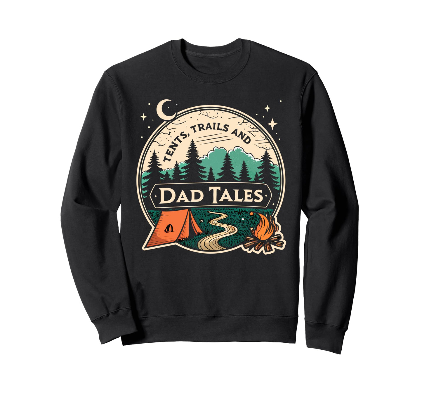 Dads Wilderness Retreat Family Sweatshirt - Trendy Graphic Men Women - T-Shirt, Sweatshirt, Hoodie