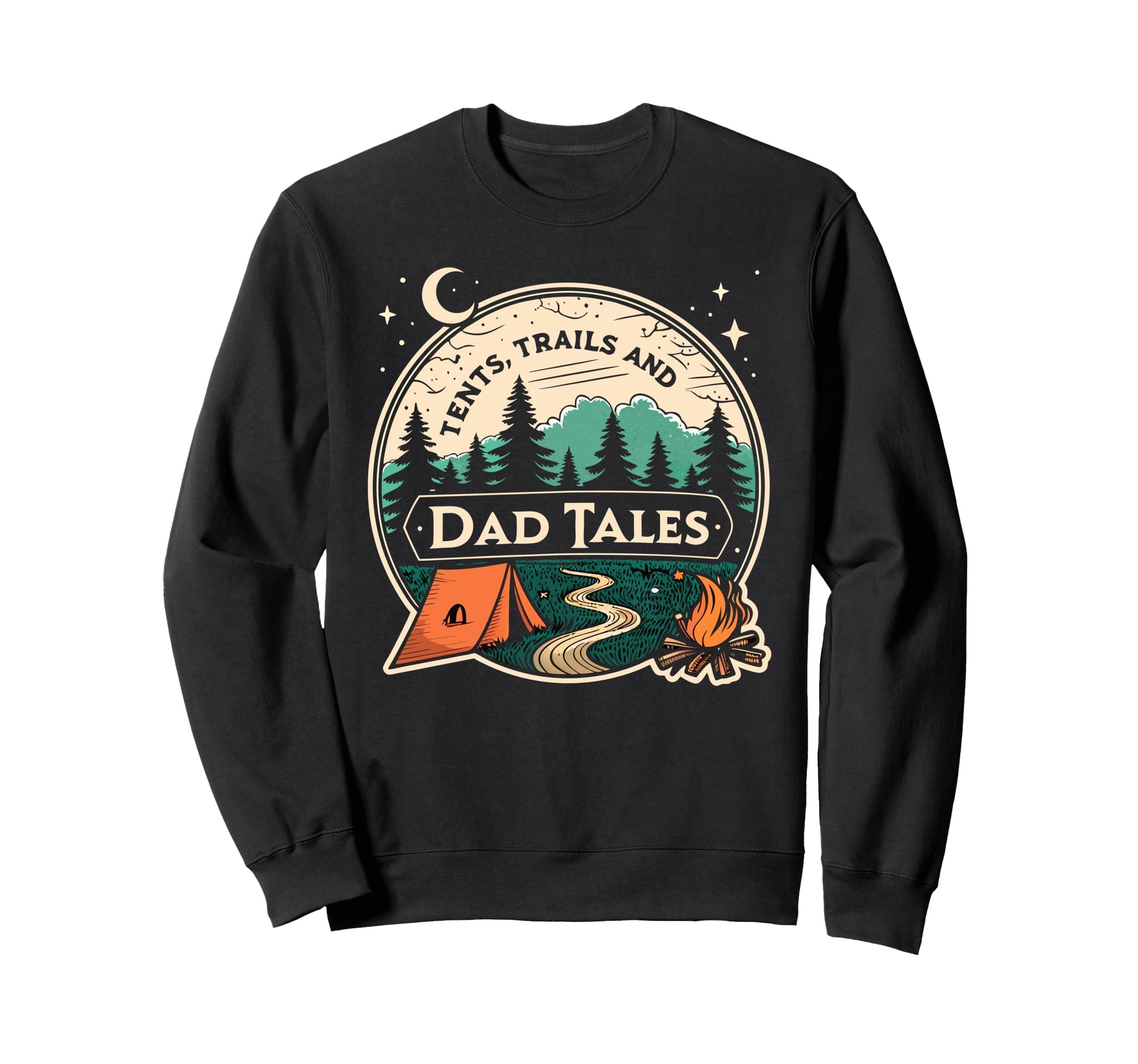Dads Wilderness Retreat Family Sweatshirt - Trendy Graphic Men Women - T-Shirt, Sweatshirt, Hoodie