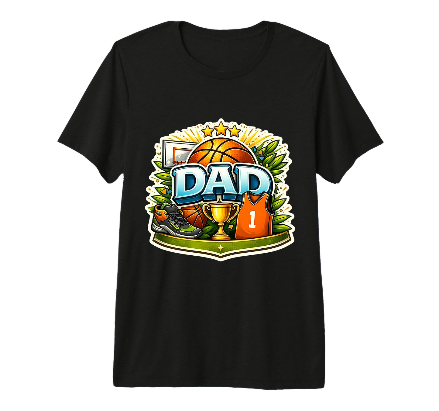 Basketball Dad Son Daughter Ball T-Shirt - Trendy Graphic for Adults - T-Shirt, Sweatshirt, Hoodie