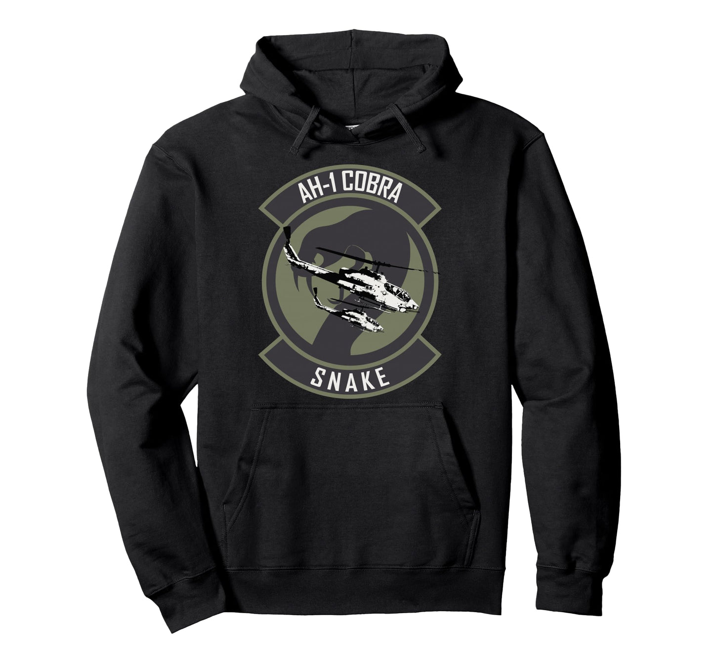 Ah 1 Cobra Helicopter Gunship Hoodie - Fun Novelty Design for Adults - T-Shirt, Sweatshirt, Hoodie