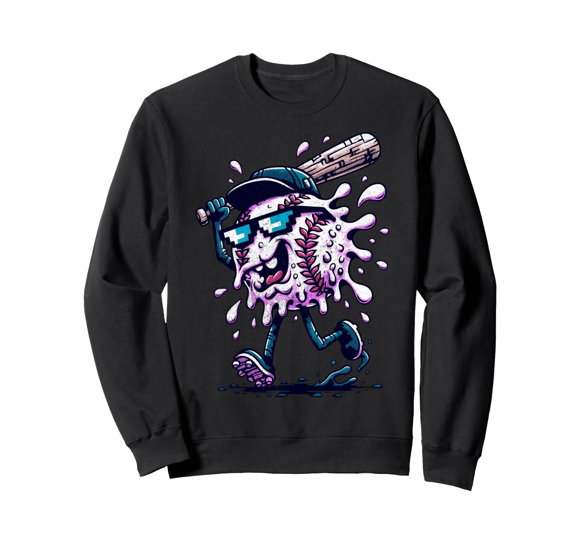 Baseball Drip Gamer Gifts T-Shirt - Fun Novelty Design Men Women - T-Shirt, Sweatshirt, Hoodie