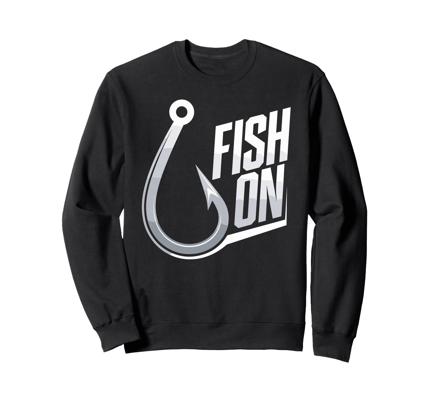 Fish Fishing Hook Fish Fun Sweatshirt - Casual Everyday Wear for Adults - T-Shirt, Sweatshirt, Hoodie