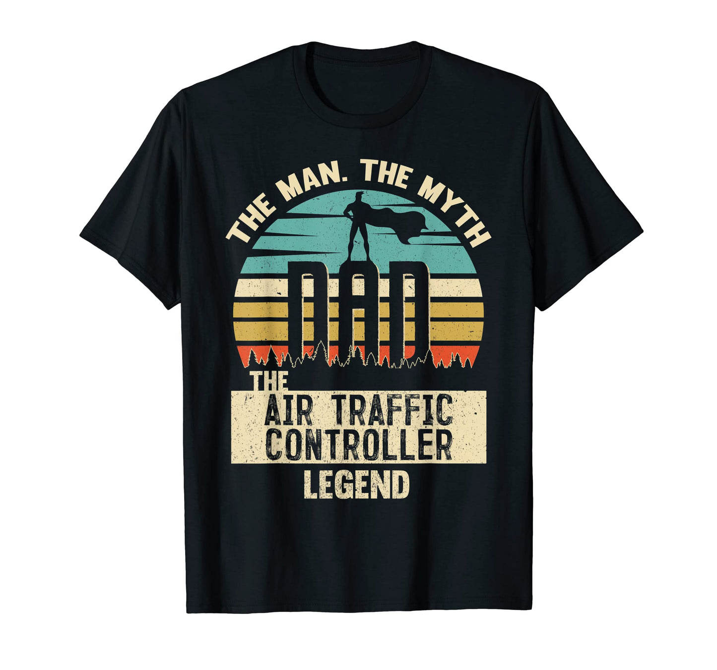 Mens Myth Legend Dad Air Traffic T-Shirt - Trendy Graphic for Adults - T-Shirt, Sweatshirt, Hoodie