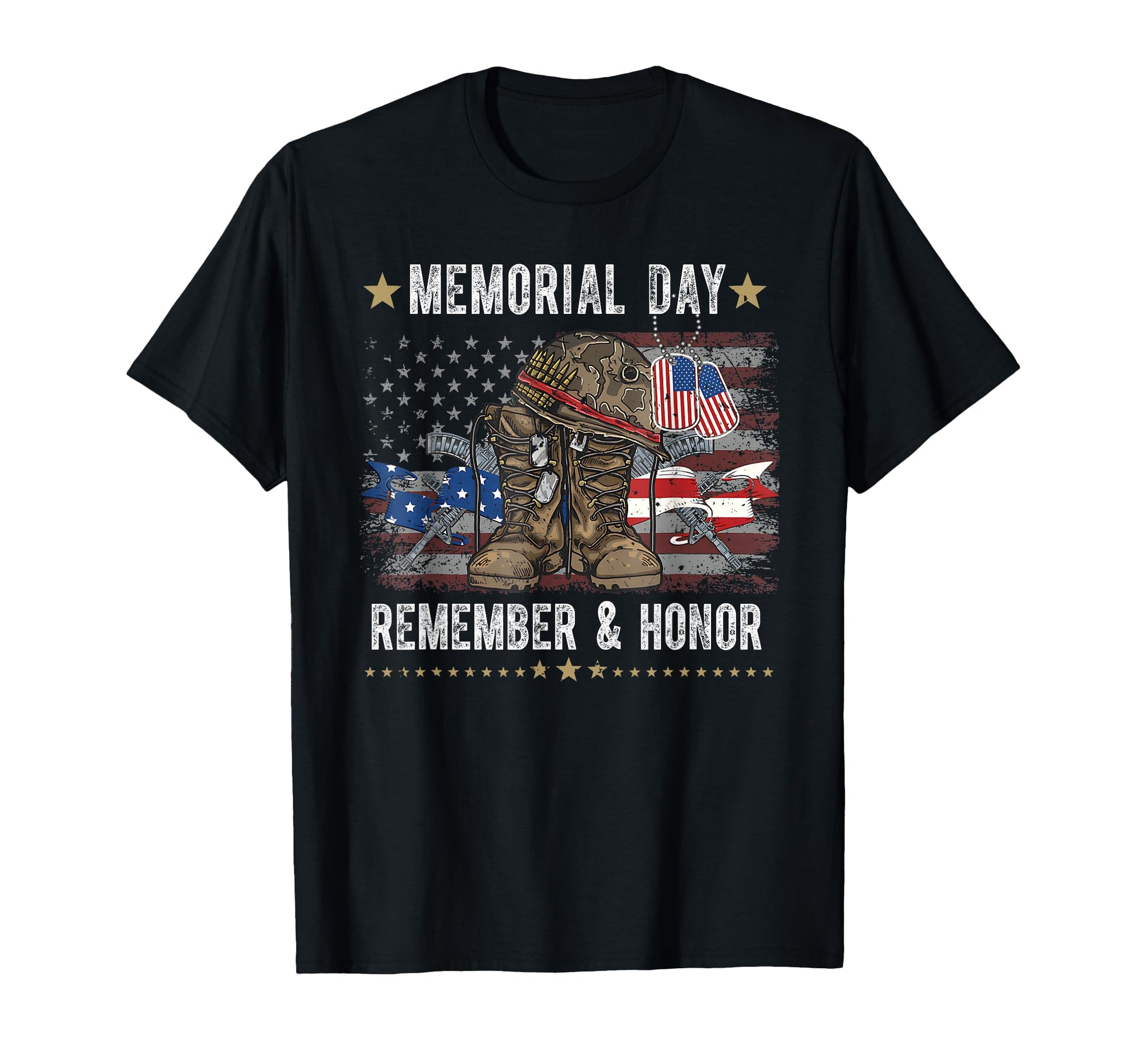 Memorial Day Remember Honor Us T-Shirt - Casual Everyday Wear Unisex - T-Shirt, Sweatshirt, Hoodie