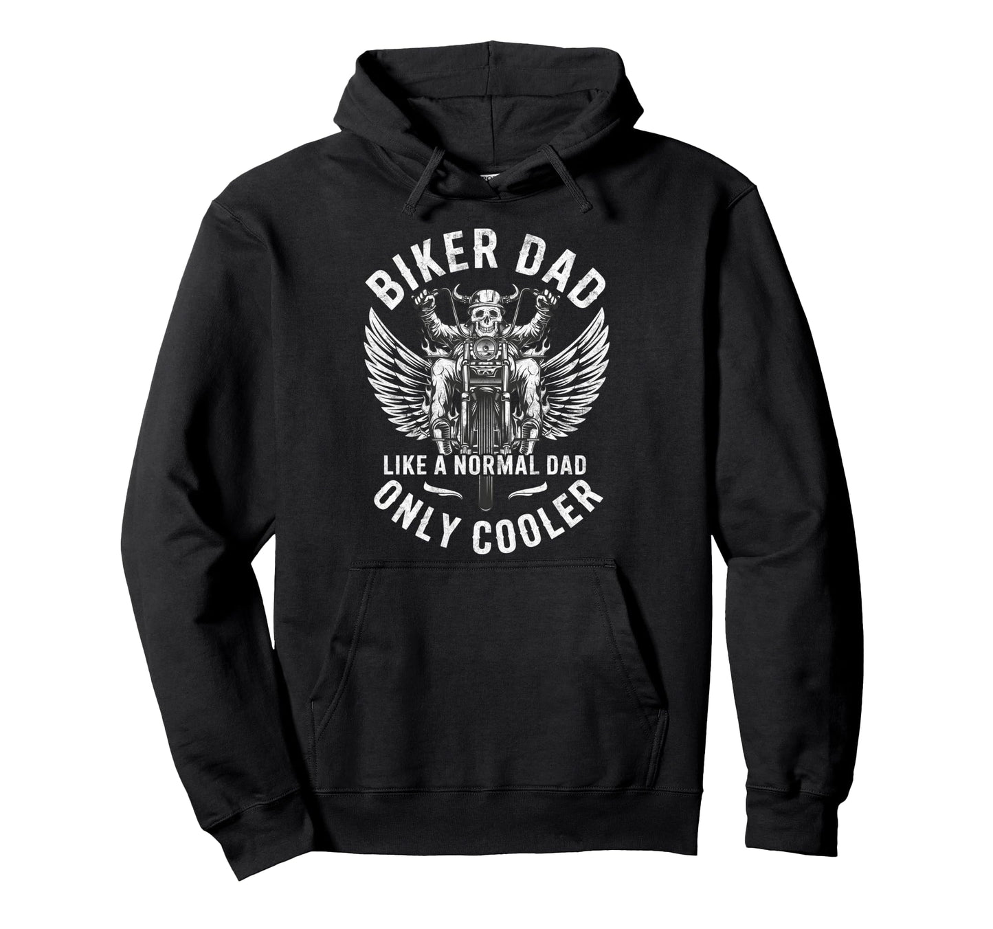 Biker Dad Motorcycling Riding Lover Hoodie - Trendy Graphic for Adults - T-Shirt, Sweatshirt, Hoodie