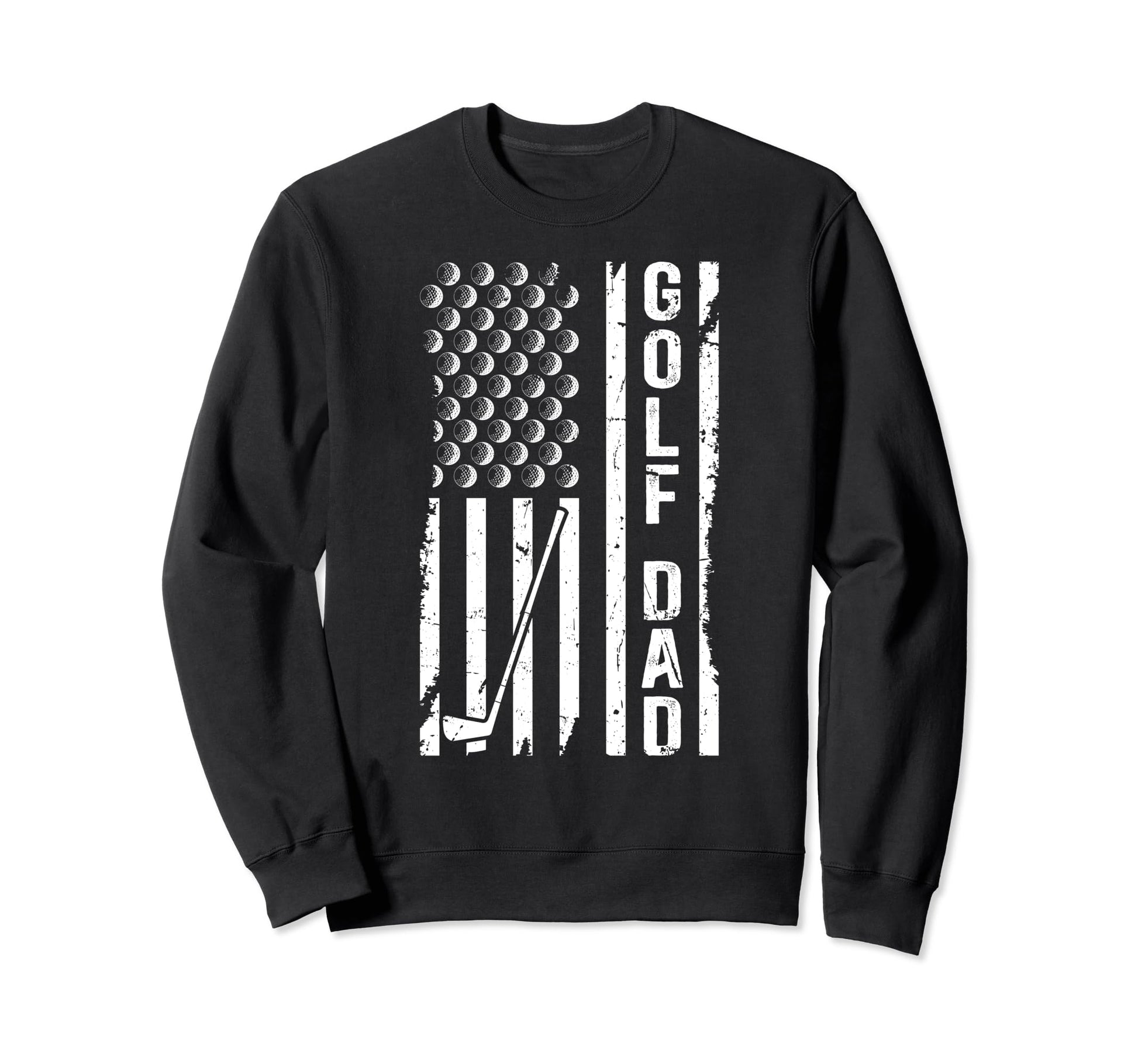 Golf Dad Us Flag Golfer Dad Golf Sweatshirt - Aesthetic Graphic for Adults - T-Shirt, Sweatshirt, Hoodie