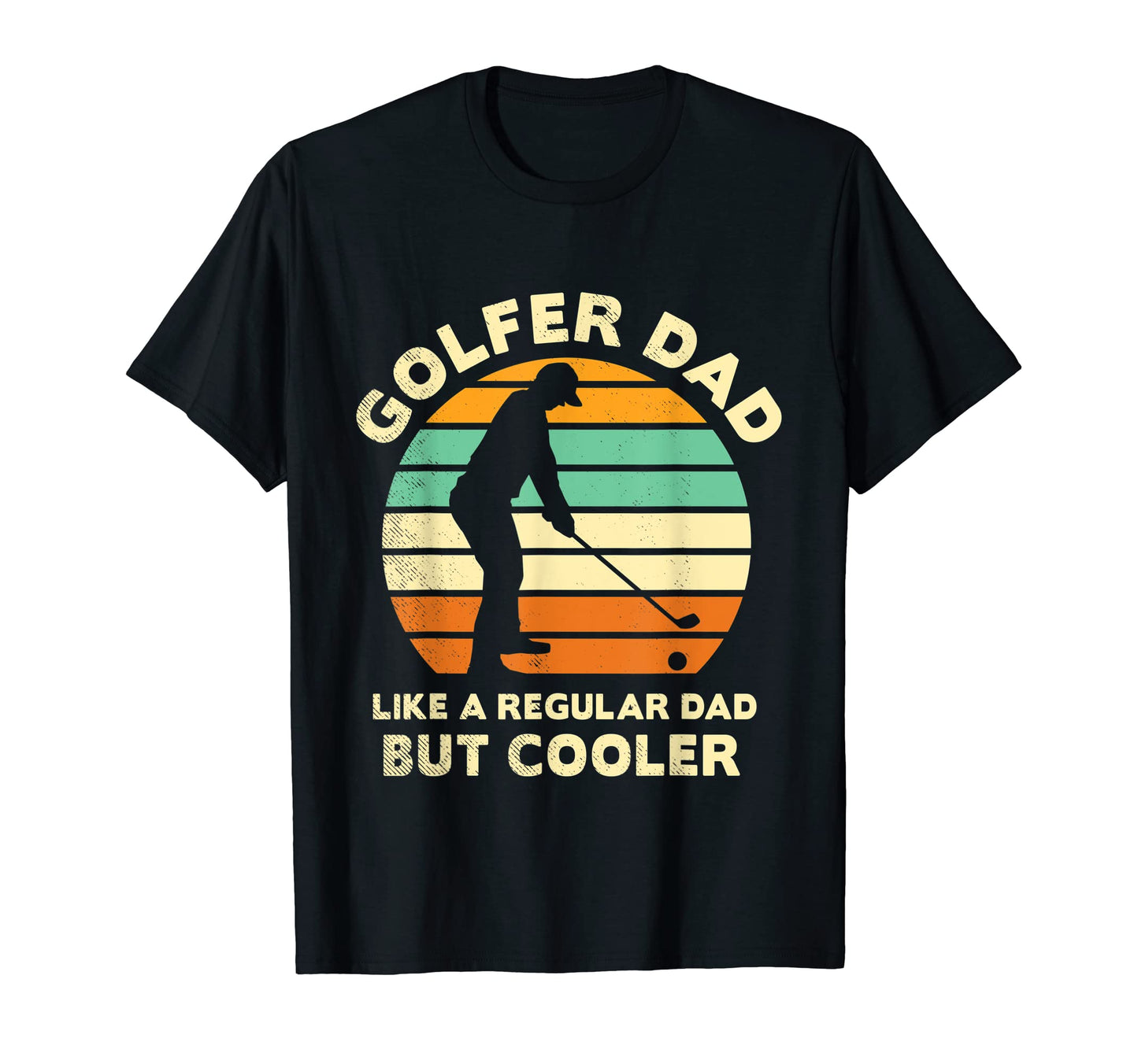 Golf Sunset Art Dad Funny T-Shirt - Fun Novelty Design Men Women - T-Shirt, Sweatshirt, Hoodie