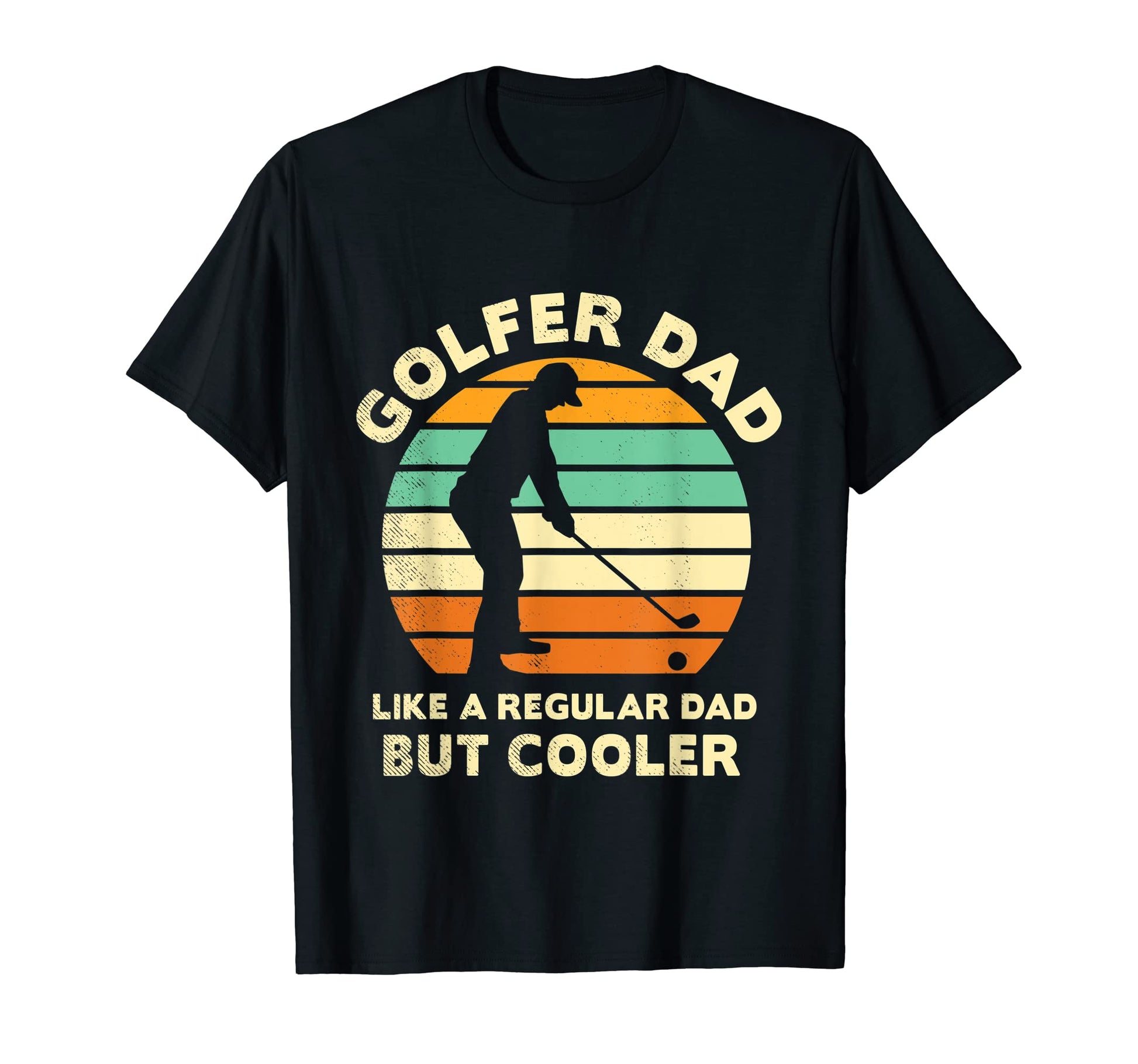 Golf Sunset Art Dad Funny T-Shirt - Fun Novelty Design Men Women - T-Shirt, Sweatshirt, Hoodie