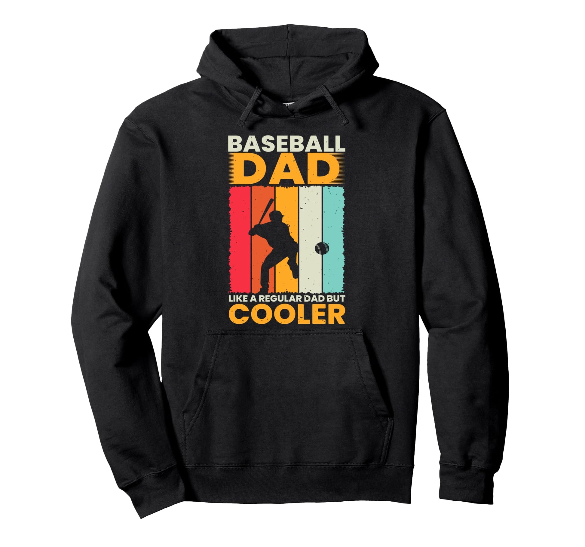 Baseball Dad Like Regular Dad But Hoodie - Casual Everyday Wear for Adults - T-Shirt, Sweatshirt, Hoodie