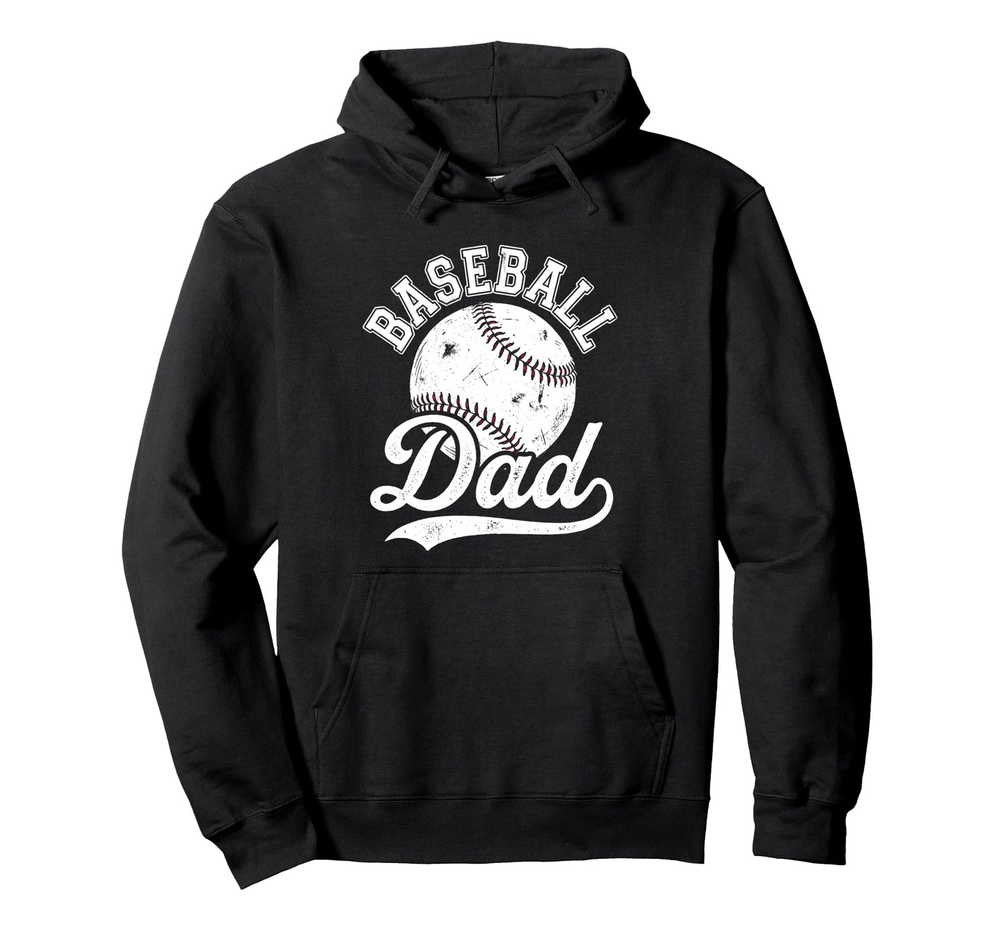 Baseball Dad Fathers Day Baseball Hoodie - Casual Everyday Wear Men Women - T-Shirt, Sweatshirt, Hoodie