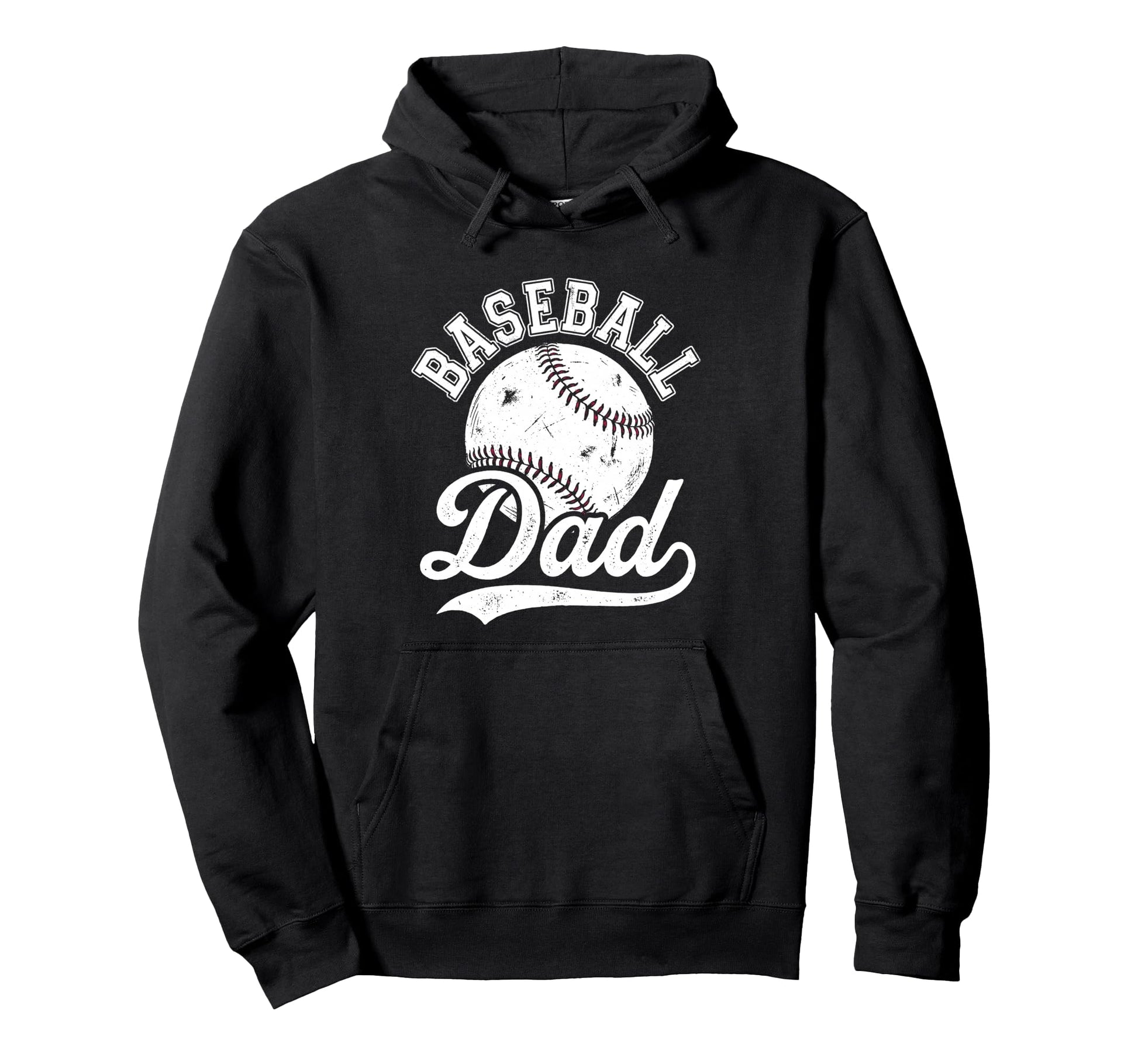 Baseball Dad Fathers Day Baseball Hoodie - Casual Everyday Wear Men Women - T-Shirt, Sweatshirt, Hoodie
