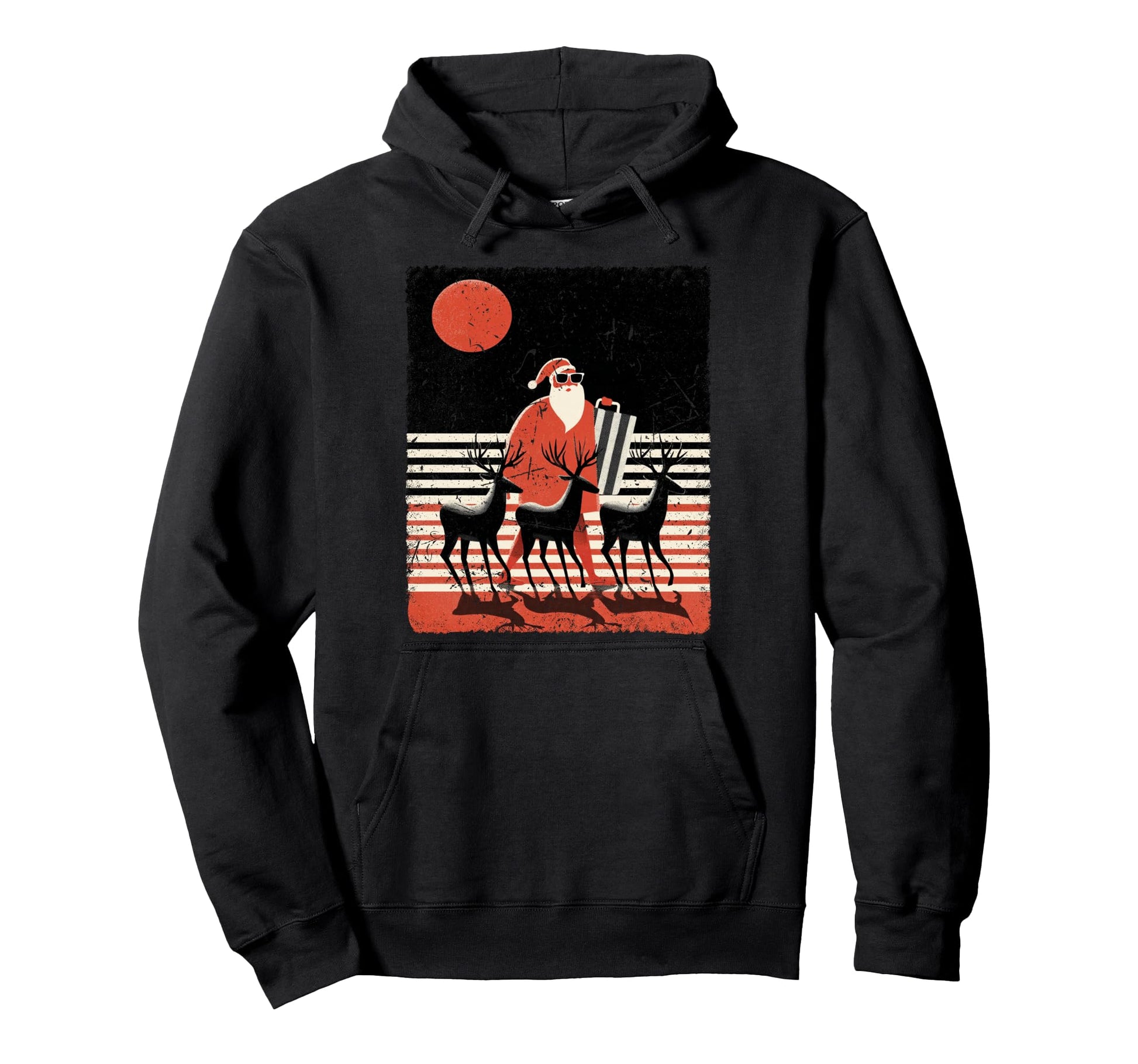 Pop Art Santa Claus Novelty Hoodie - Fun Novelty Design for Adults - T-Shirt, Sweatshirt, Hoodie