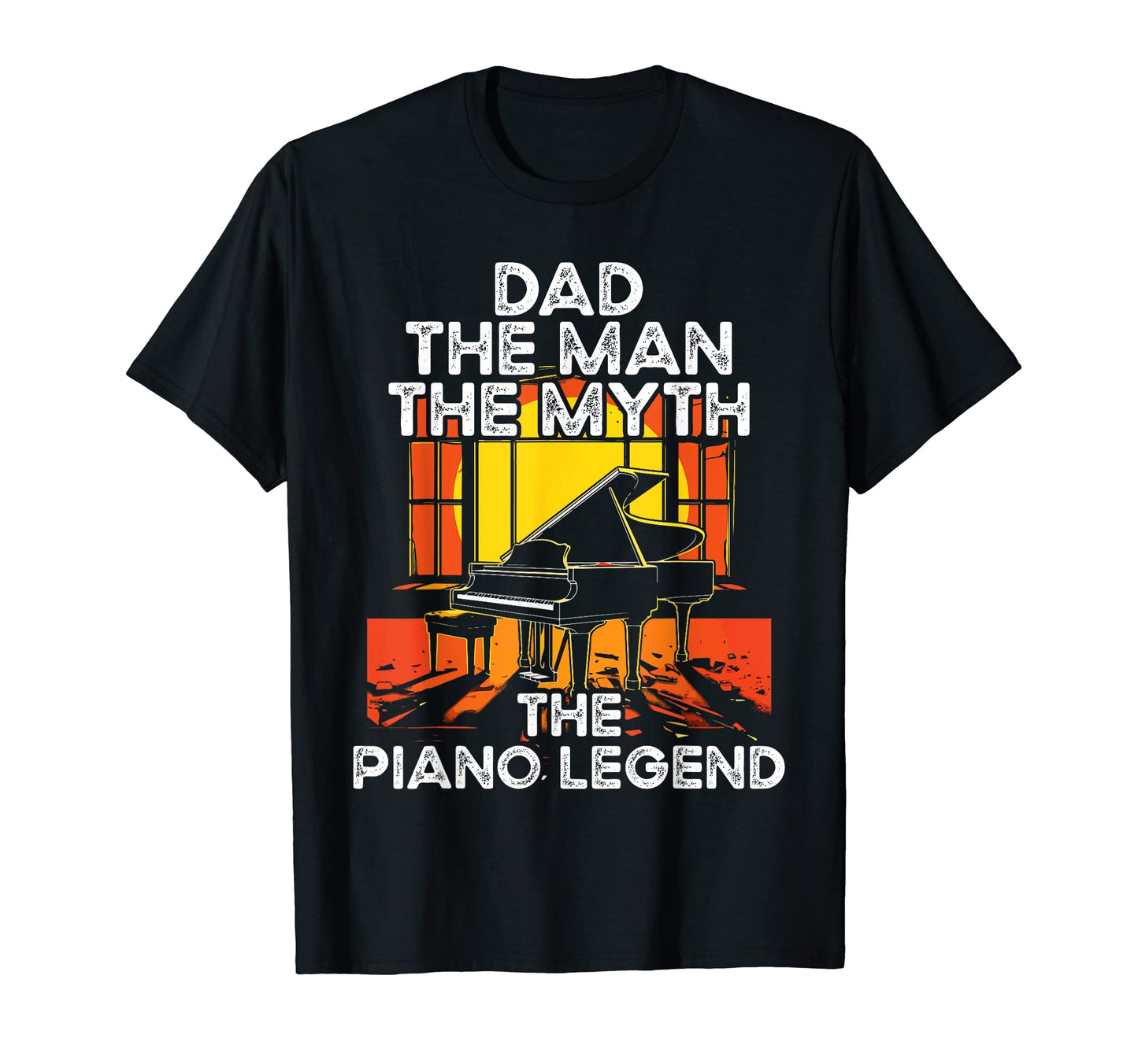 Piano Dad Piano Pianist Keyboard T-Shirt - Graphic Print Men Women - T-Shirt, Sweatshirt, Hoodie