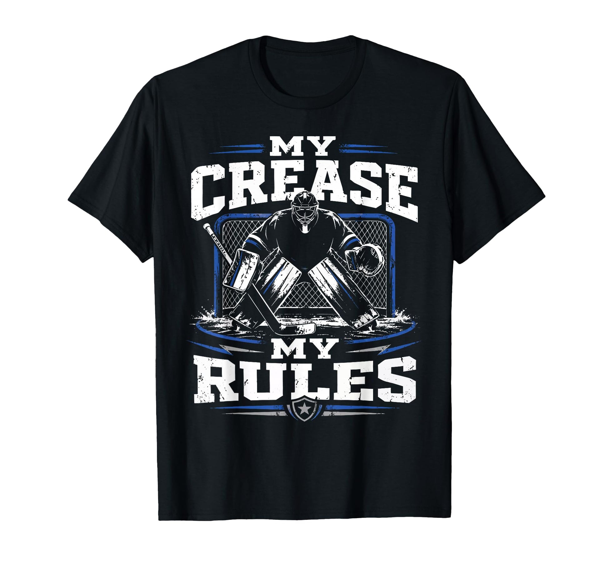 Ice Hockey Goalie Crease Hockey T-Shirt - Minimalist Print Men Women - T-Shirt, Sweatshirt, Hoodie