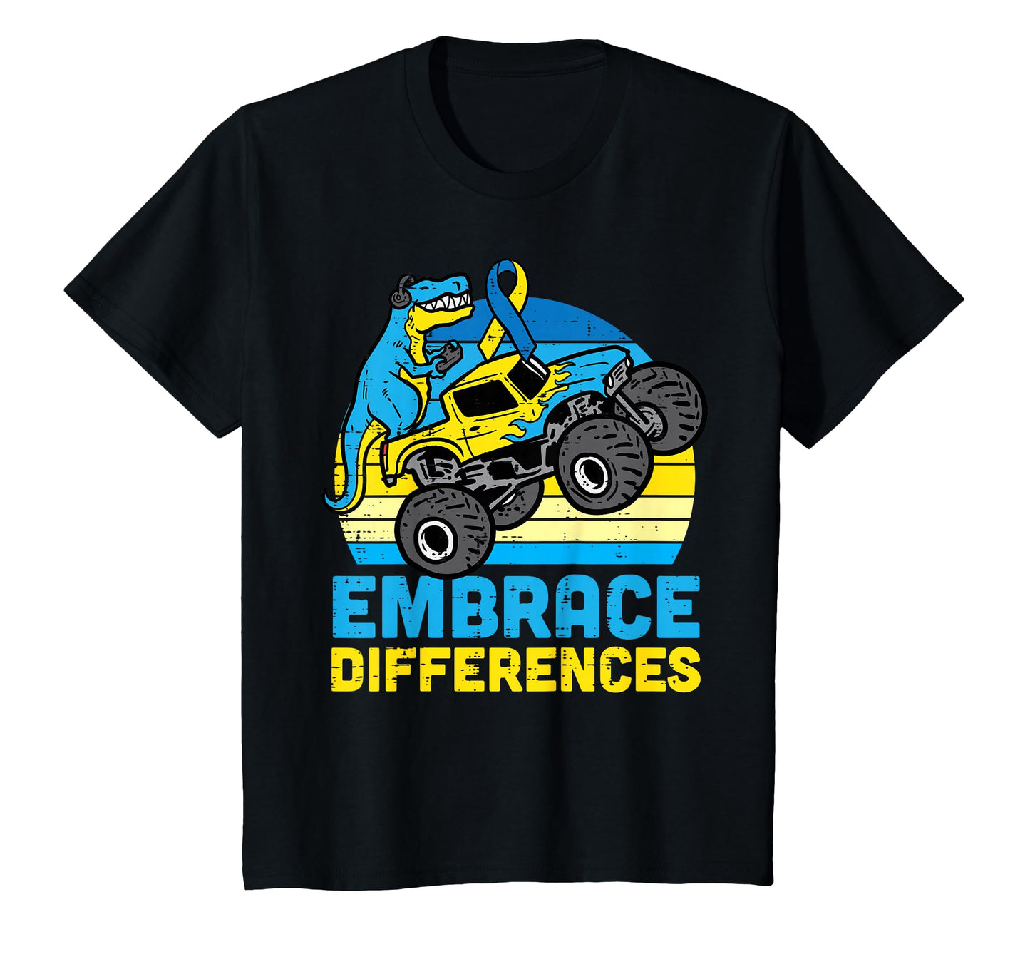 Embrace Differences Down Syndrome T-Shirt - Custom Art Print Men Women - T-Shirt, Sweatshirt, Hoodie
