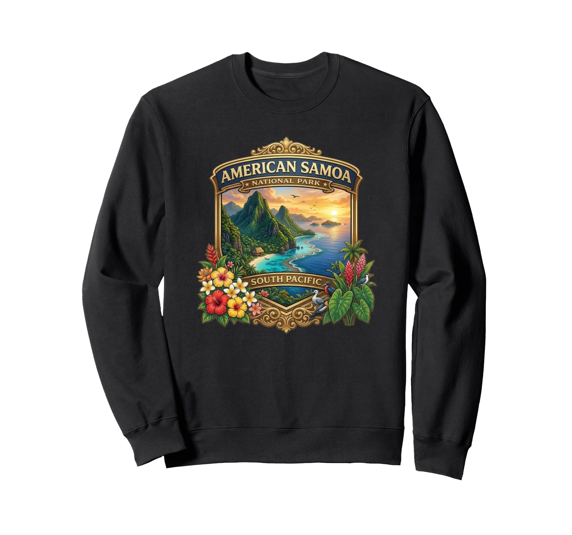 American Samoa National Park South Sweatshirt - Custom Art Print Unisex - T-Shirt, Sweatshirt, Hoodie