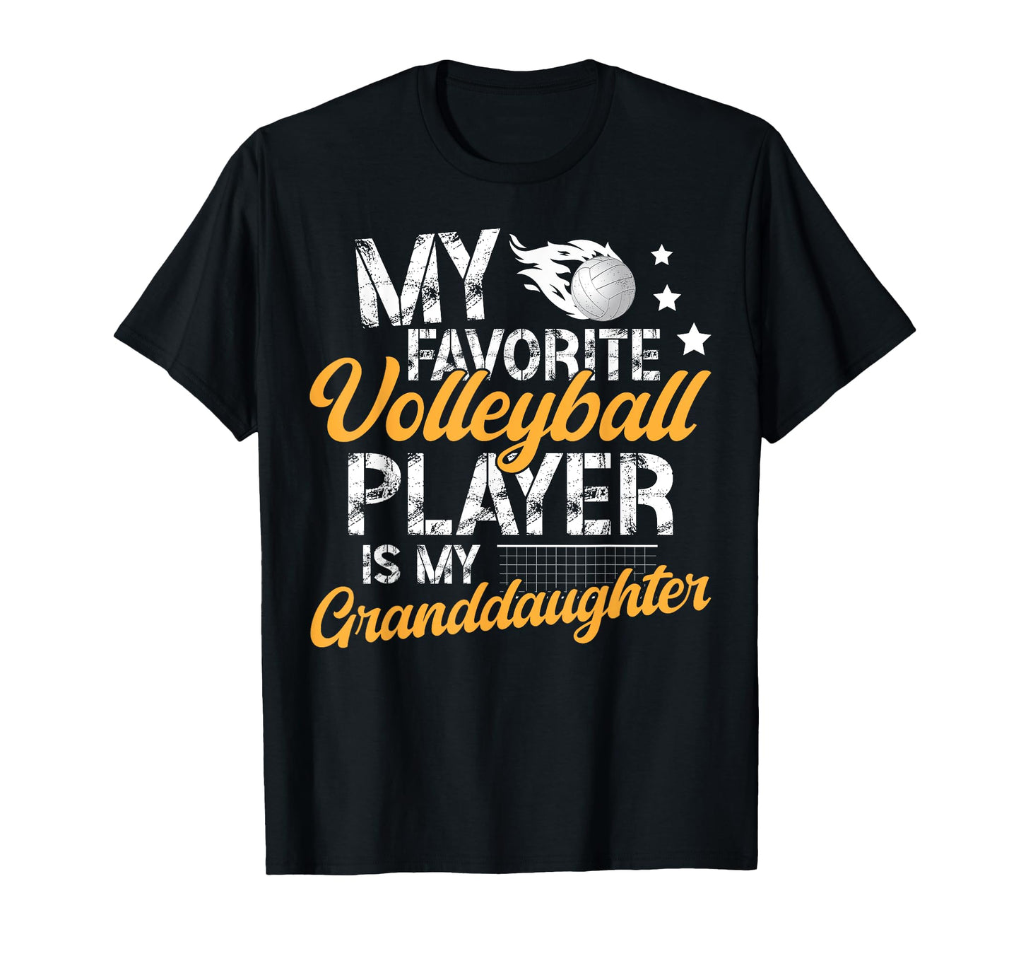 My Granddaughter Volleyball Grandpa T-Shirt - Novelty Apparel Unisex - T-Shirt, Sweatshirt, Hoodie