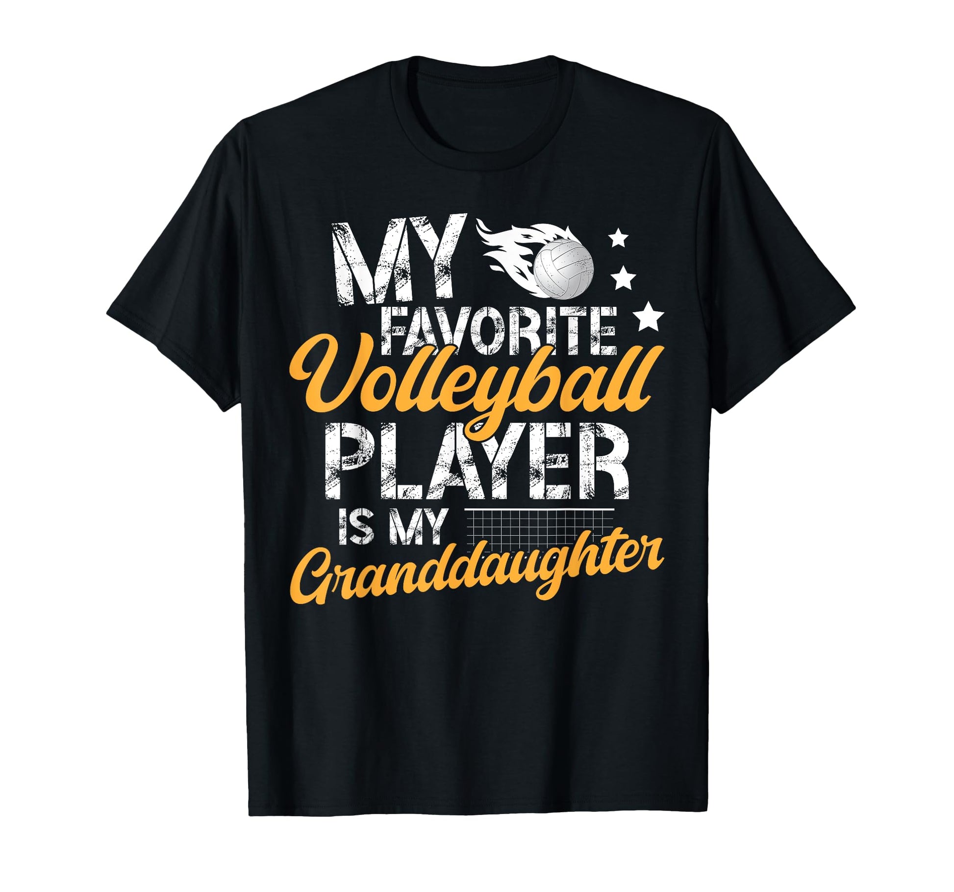 My Granddaughter Volleyball Grandpa T-Shirt - Novelty Apparel Unisex - T-Shirt, Sweatshirt, Hoodie