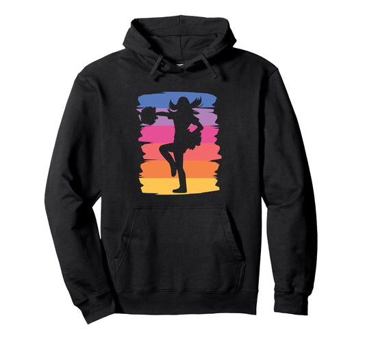 Cheerleader Cheer Mom Love Hoodie - Fun Novelty Design Men Women - T-Shirt, Sweatshirt, Hoodie